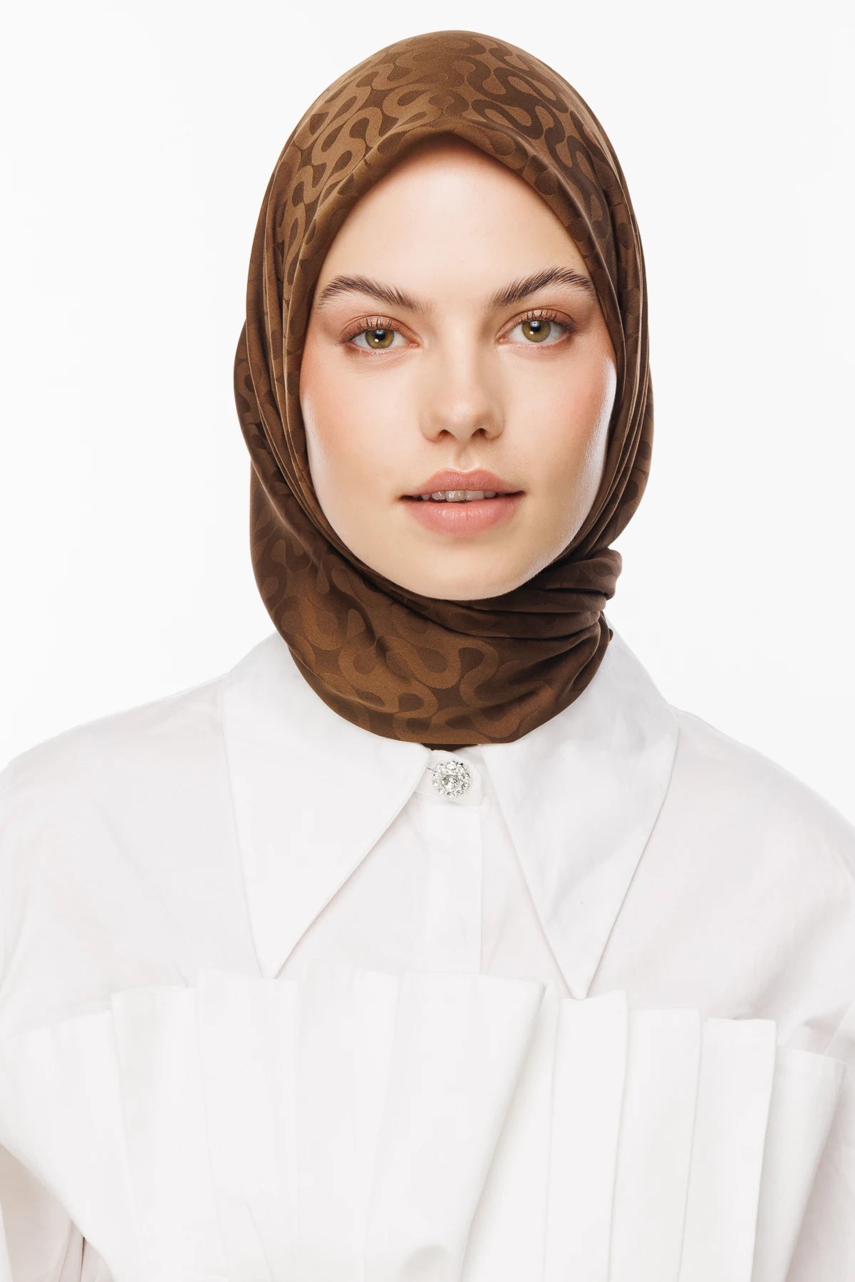 Moon Desen İpeksi Jakar Eşarp