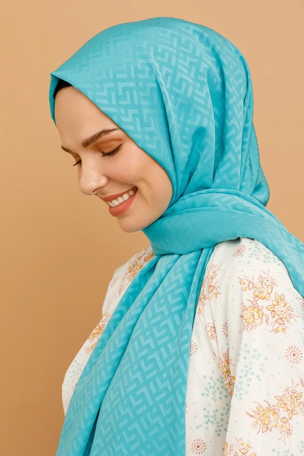 Z Desen İpeksi Jakar Şal