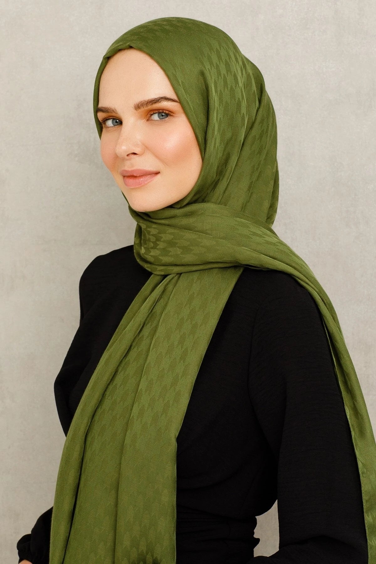 Kırlangıç Desen Pamuk Jakar Şal