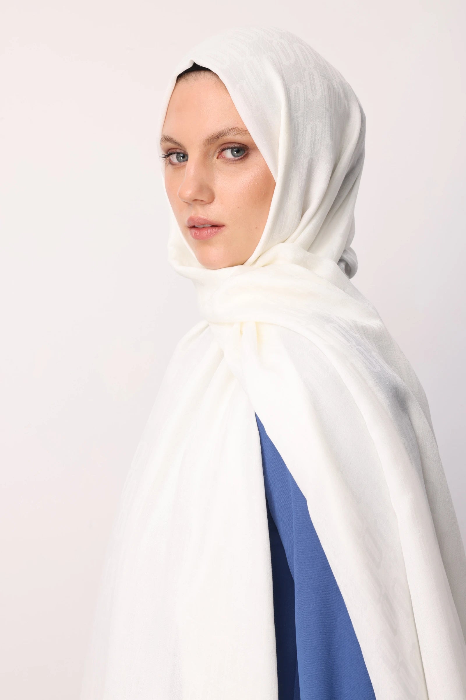 Zincir Desen Pamuk Jakar Şal