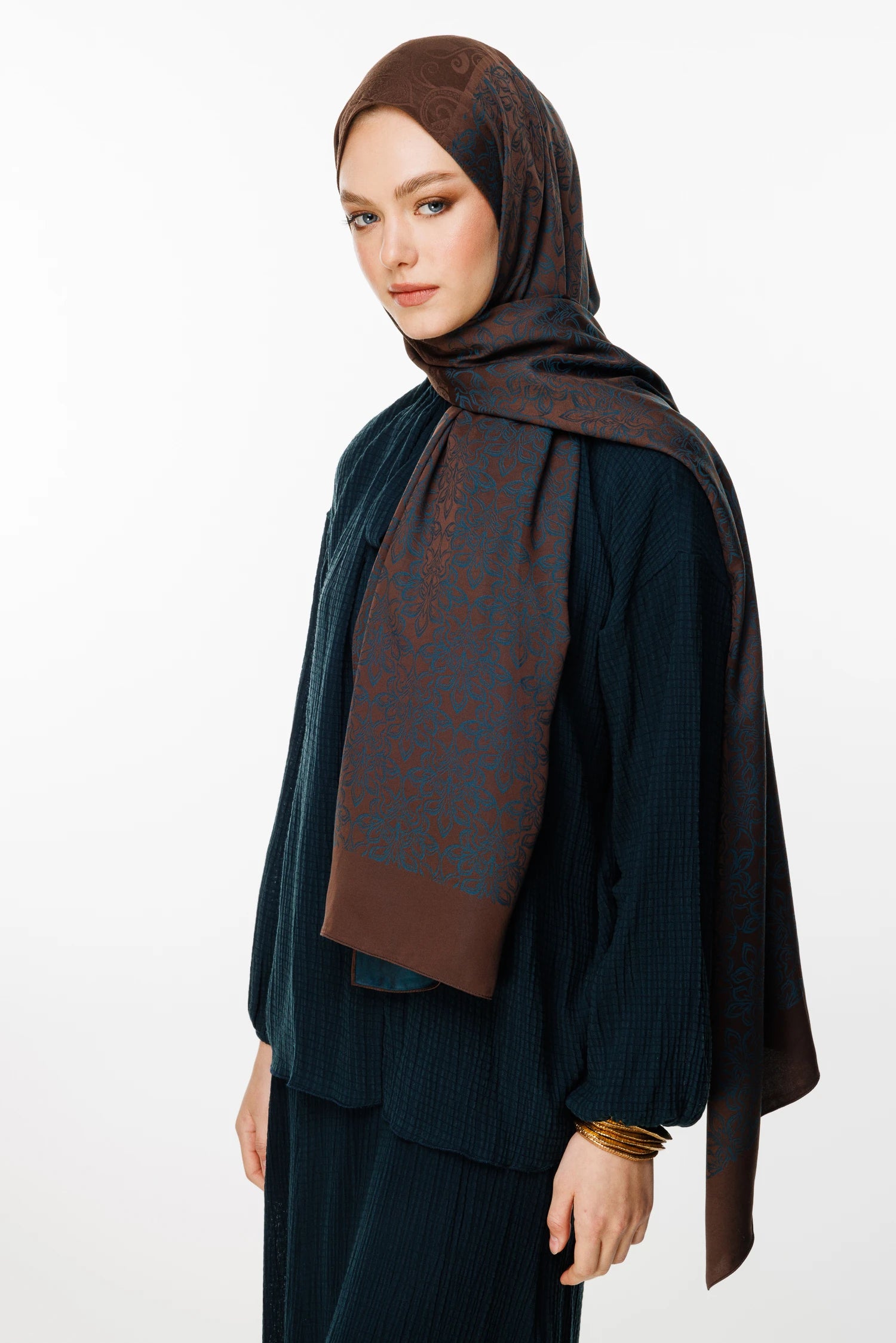 Nora Desen Çift Taraflı Şal