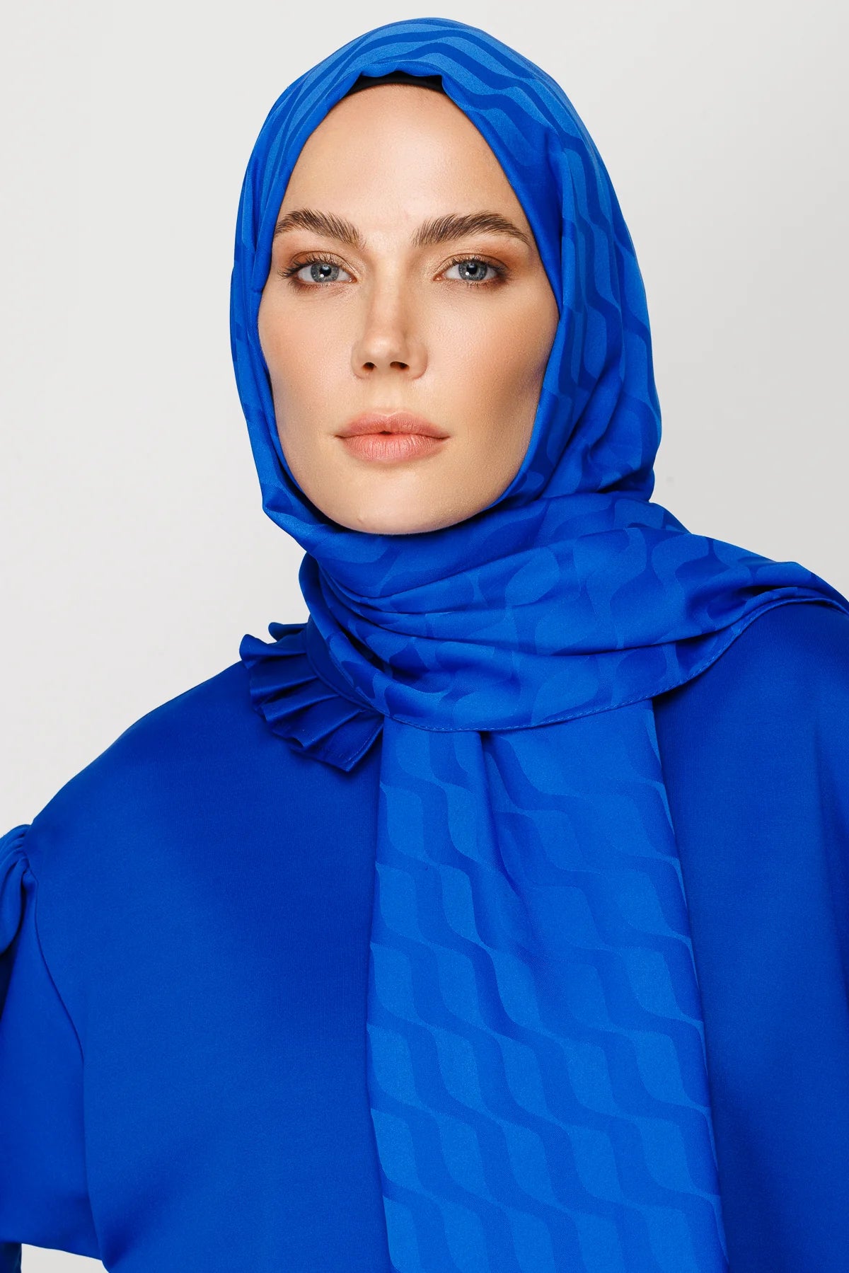 Dalga Desen İpeksi Jakar Şal