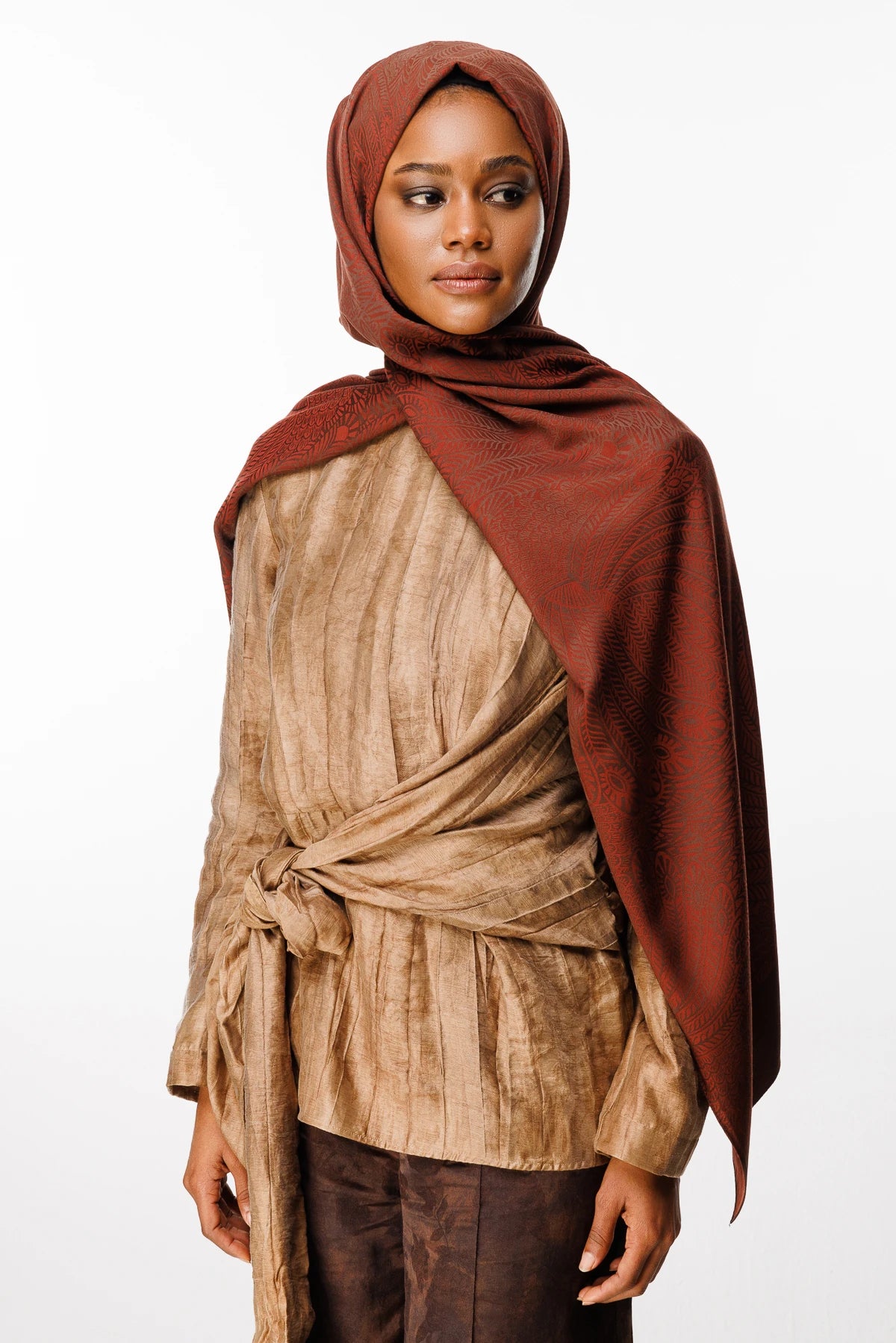 Mayra Desen Çift Taraflı Şal