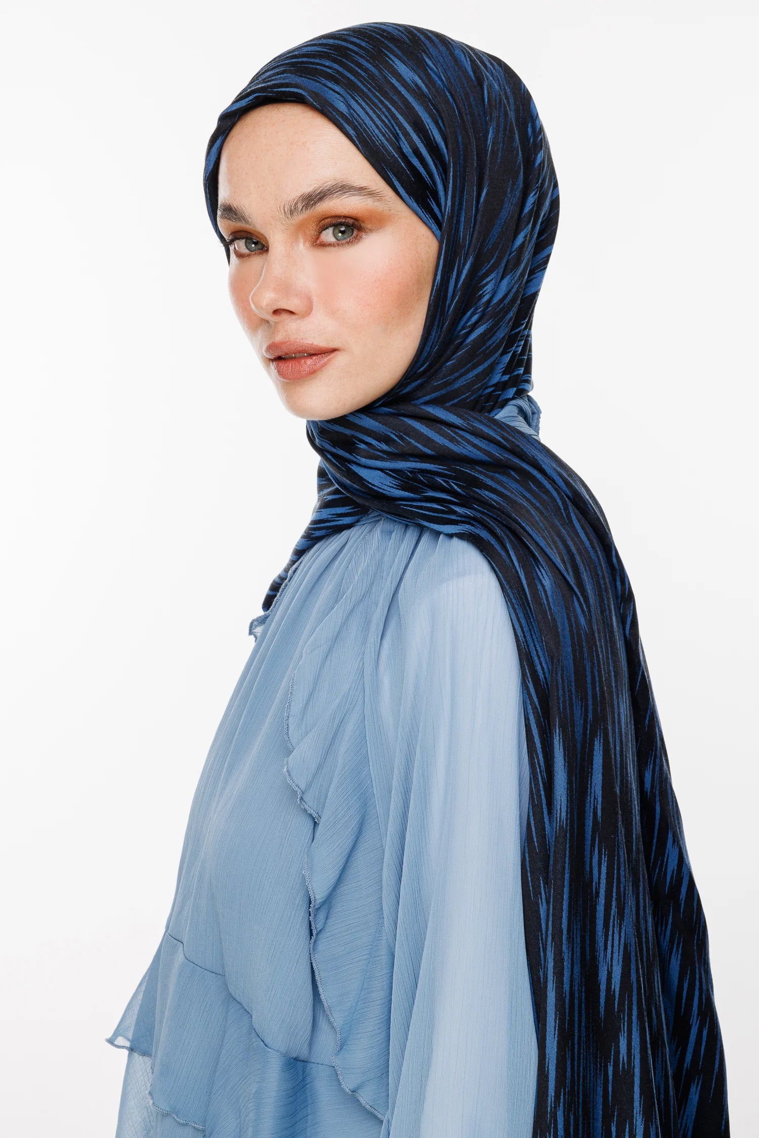 Selis Desen Çift Taraflı Şal