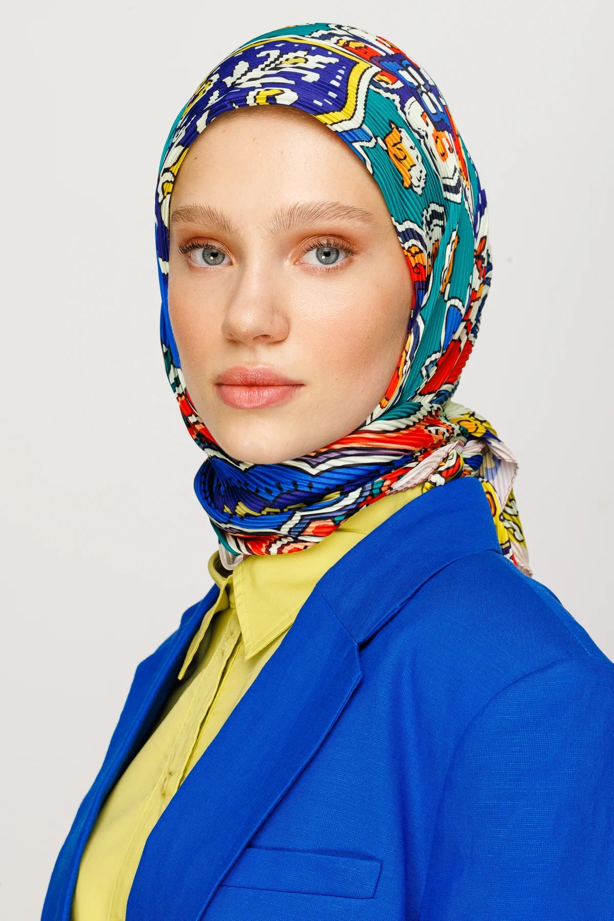 40 Yama Desen Pilise Eşarp