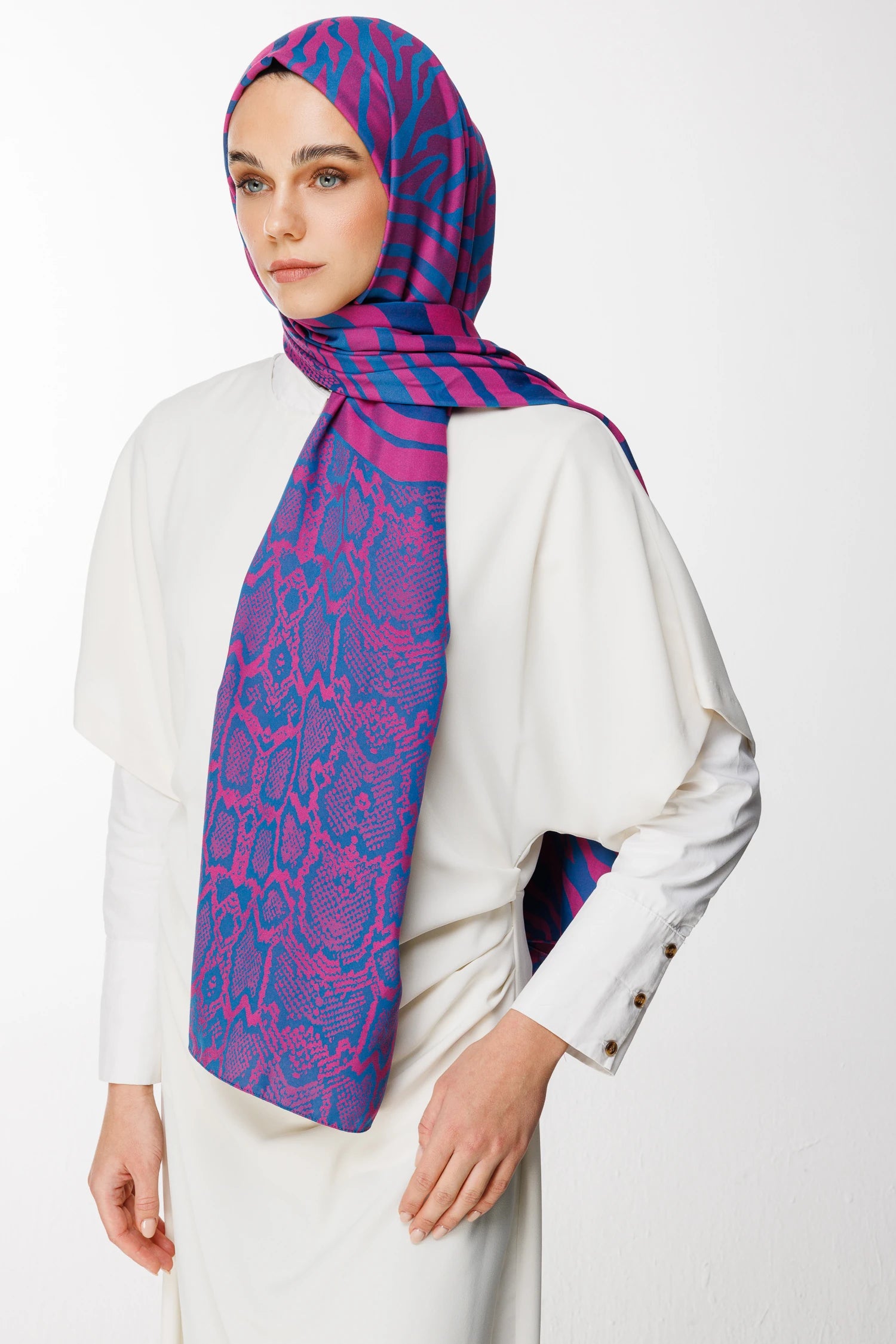 Riad Desen Çift Taraflı Şal