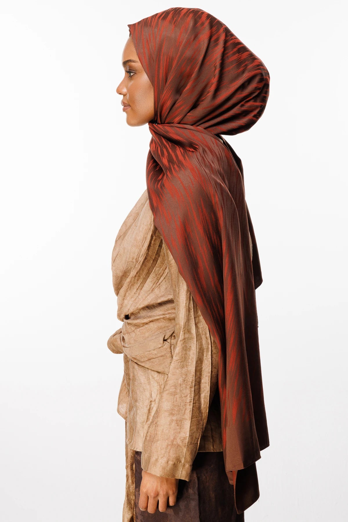 Selis Desen Çift Taraflı Şal