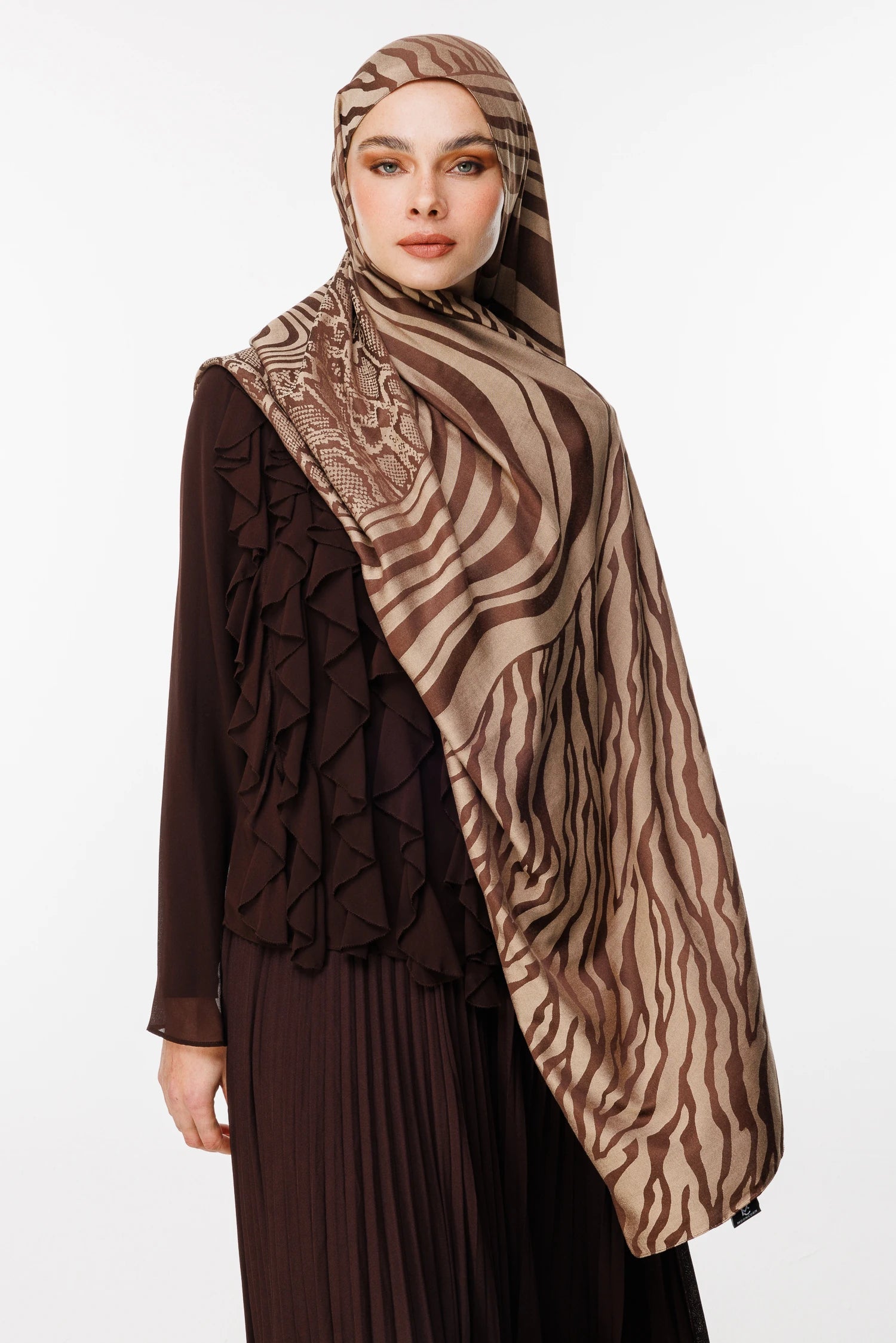 Riad Desen Çift Taraflı Şal