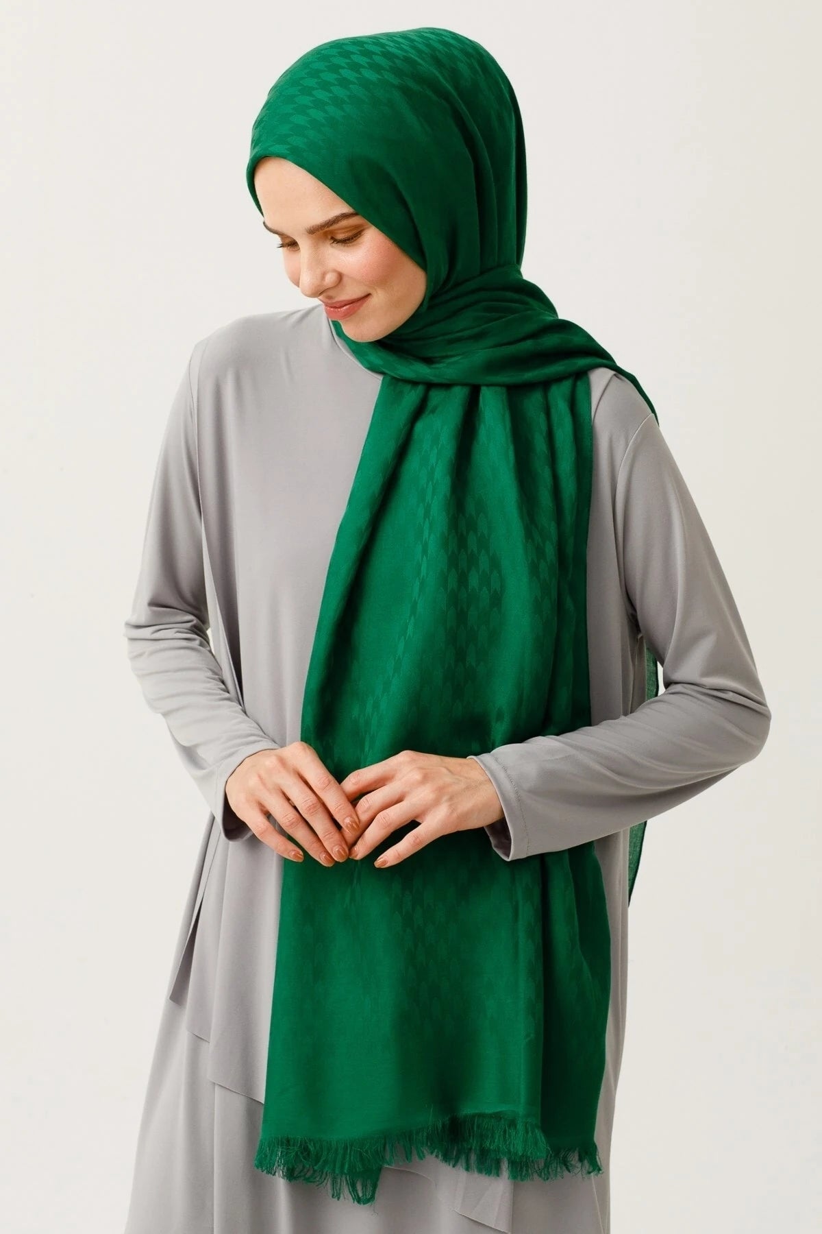 Kırlangıç Desen Pamuk Jakar Şal