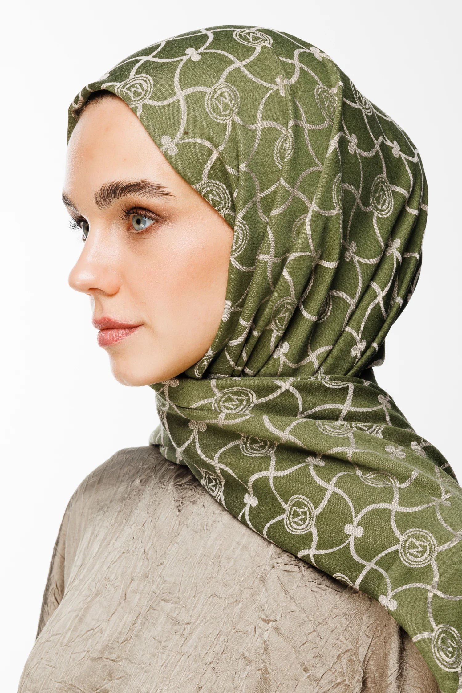 Marrakech Desen Çift Taraflı Şal