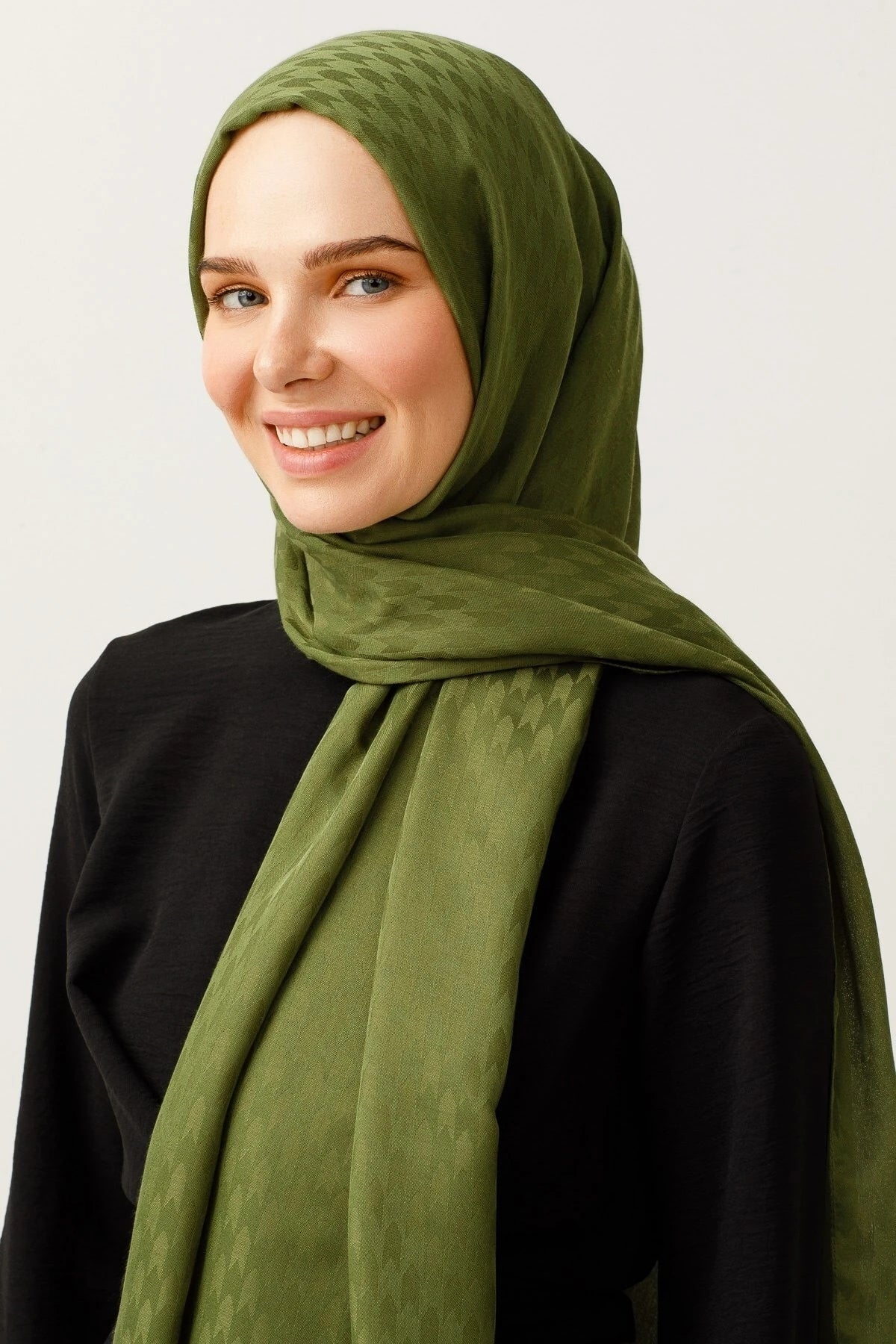 Kırlangıç Desen Pamuk Jakar Şal