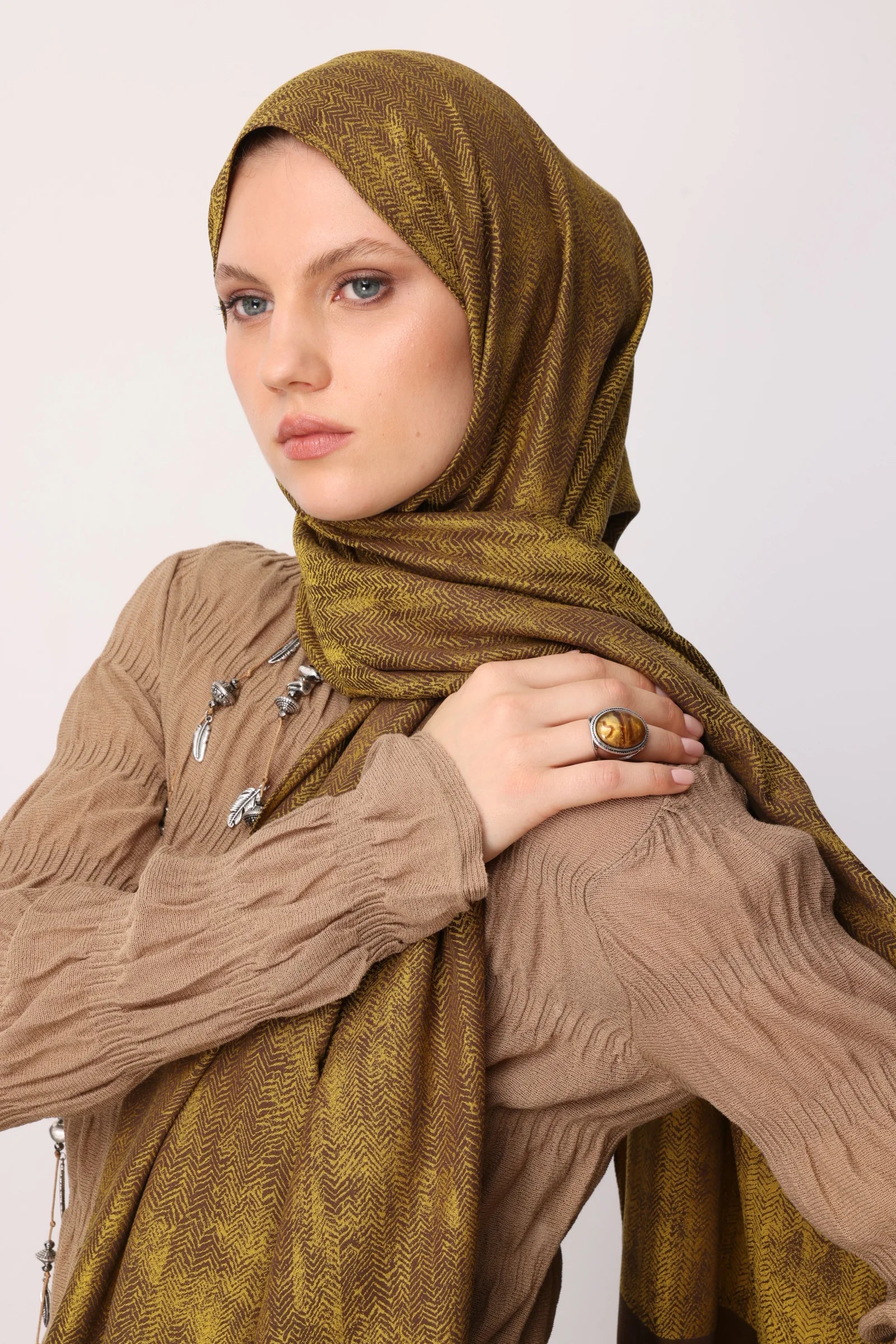 Sahra Desen Çift Taraflı Şal