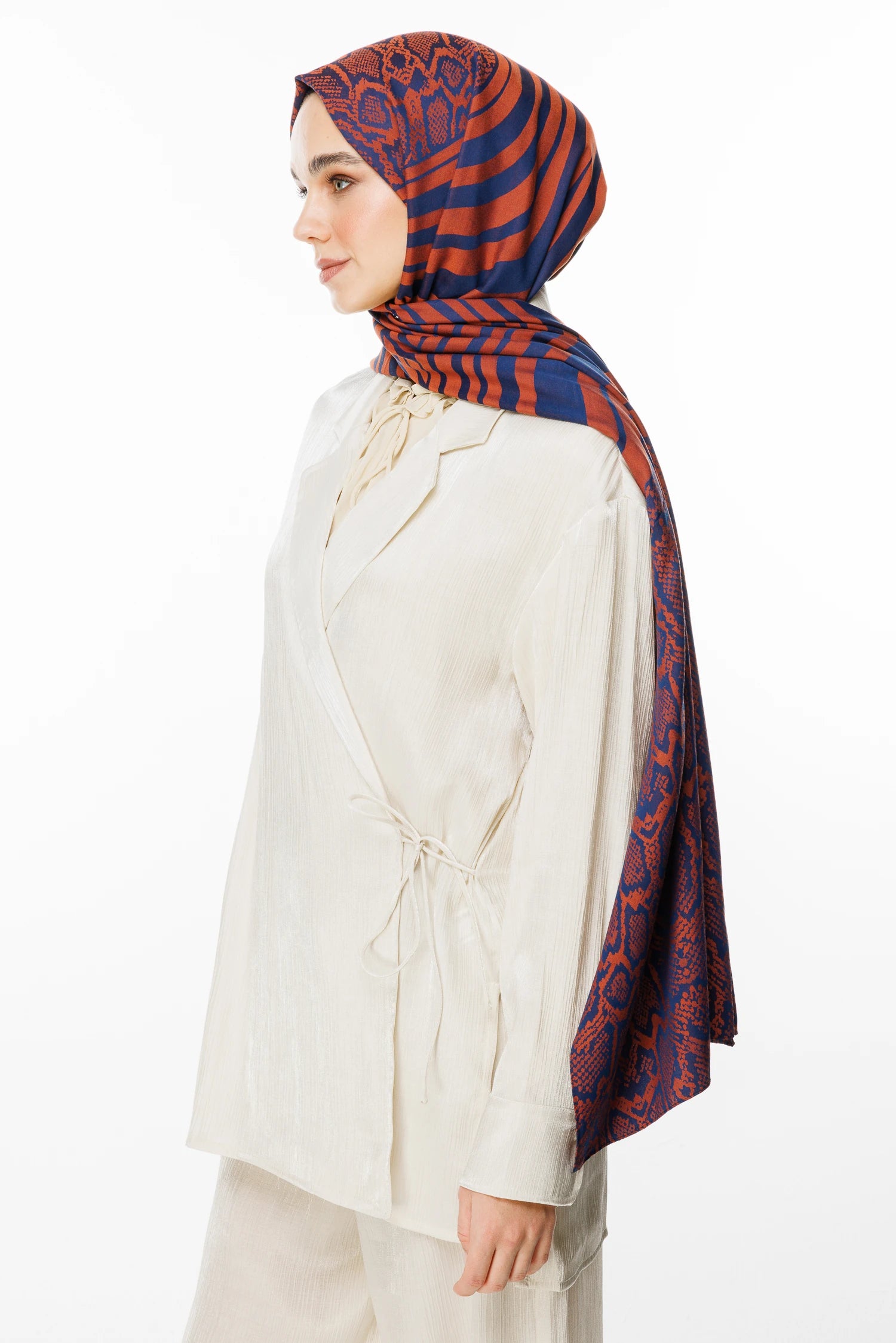 Riad Desen Çift Taraflı Şal
