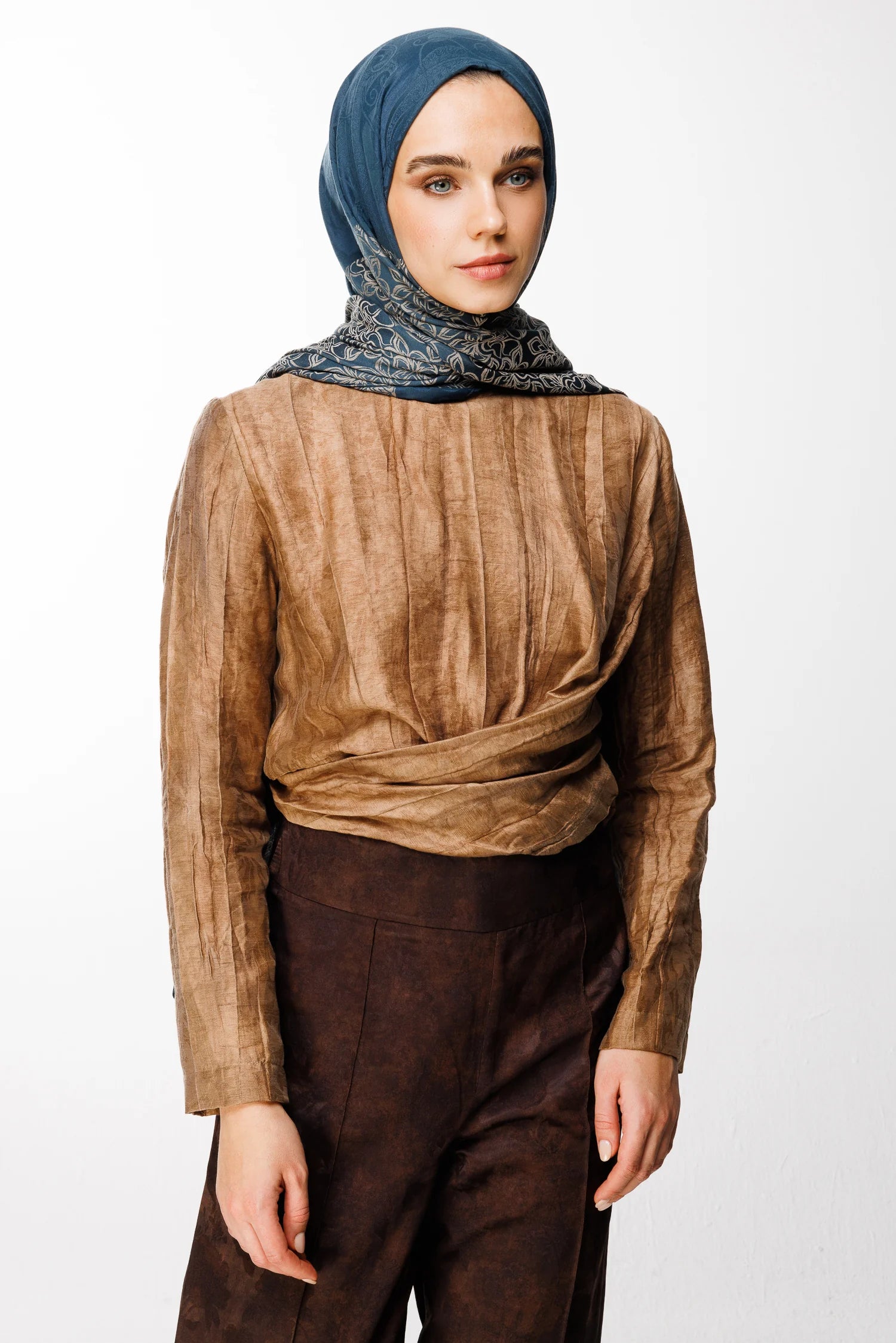 Nora Desen Çift Taraflı Şal