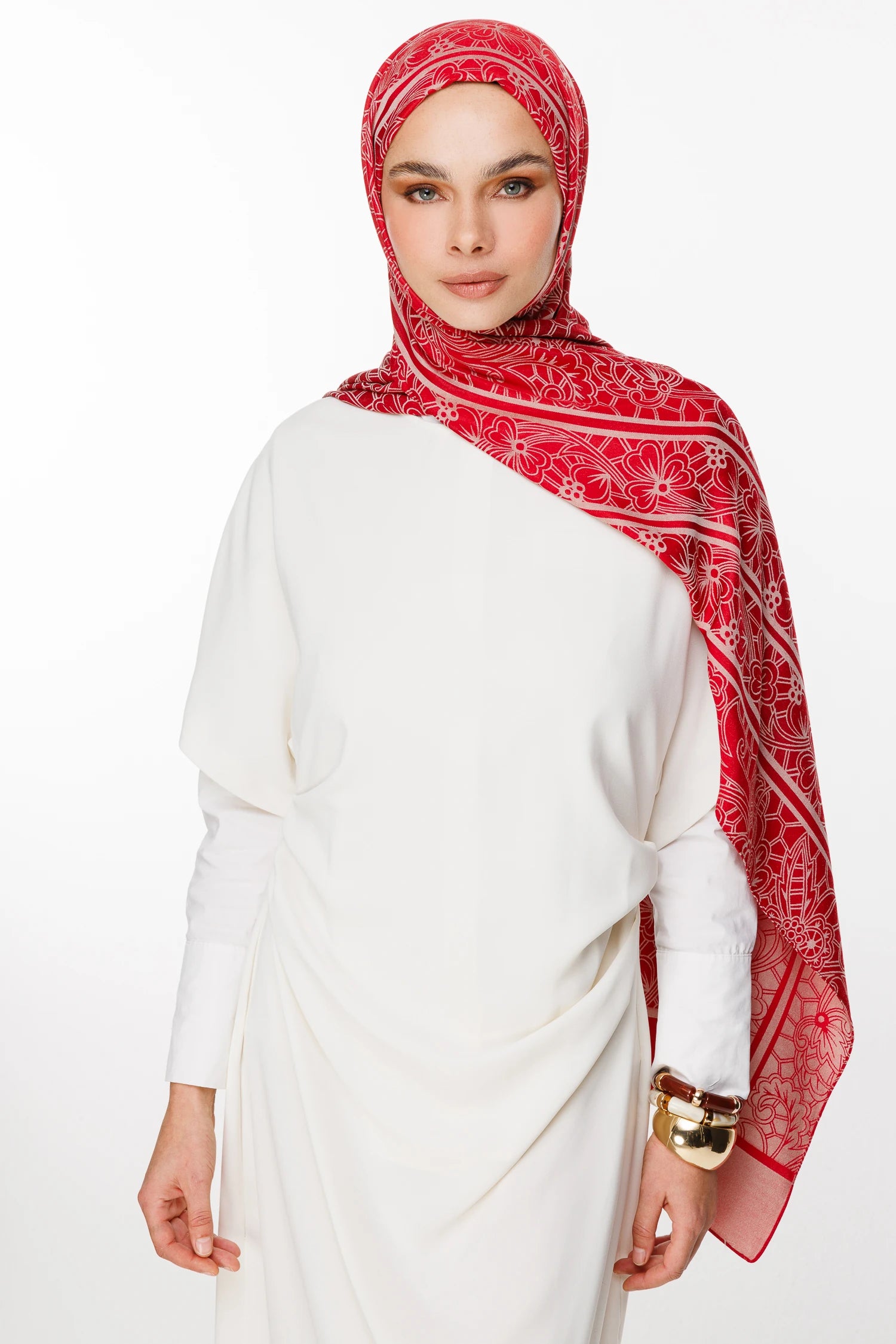 Lavin Desen Çift Taraflı Şal