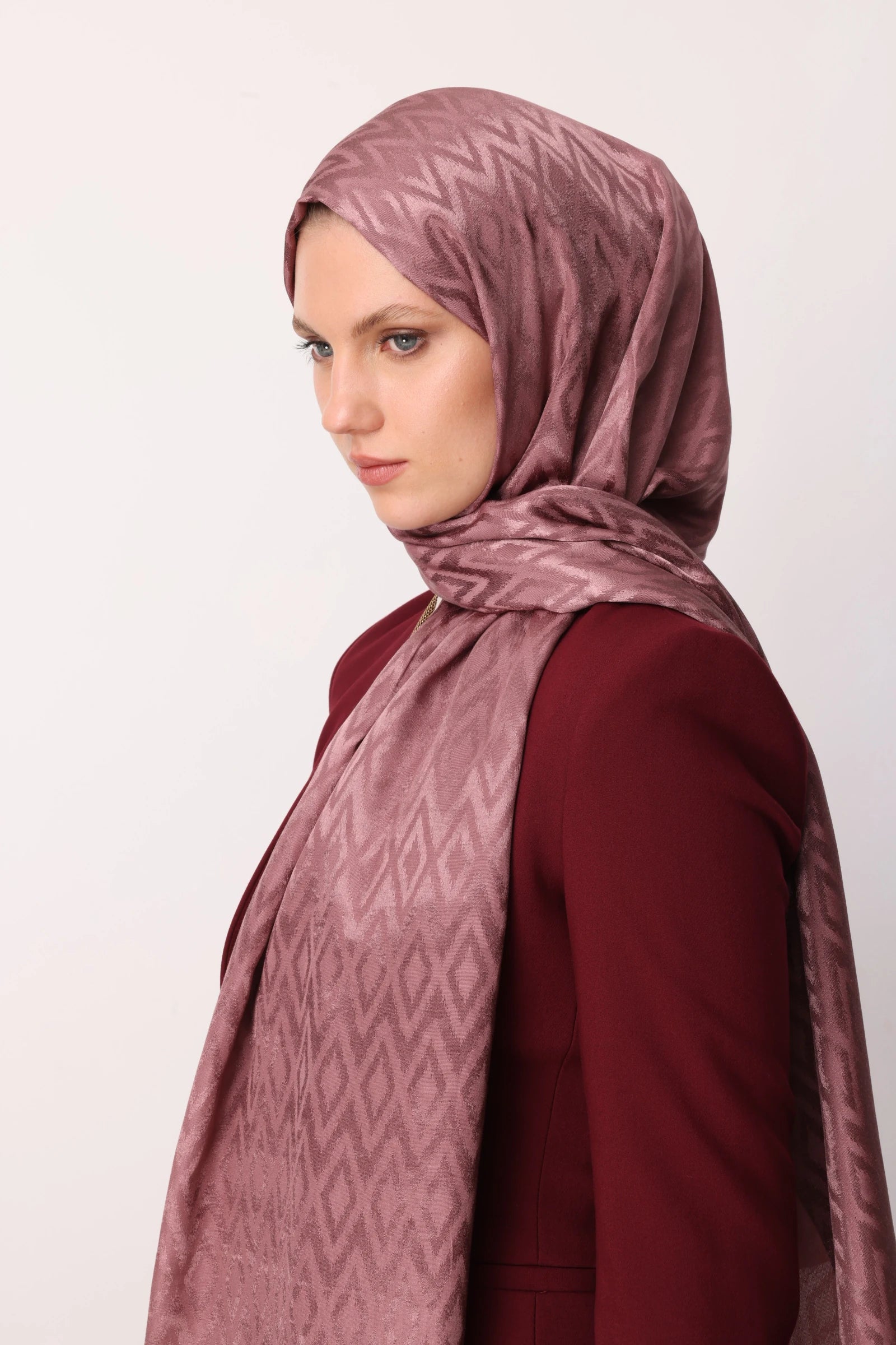 Karo Desen Parlak Jakar Şal