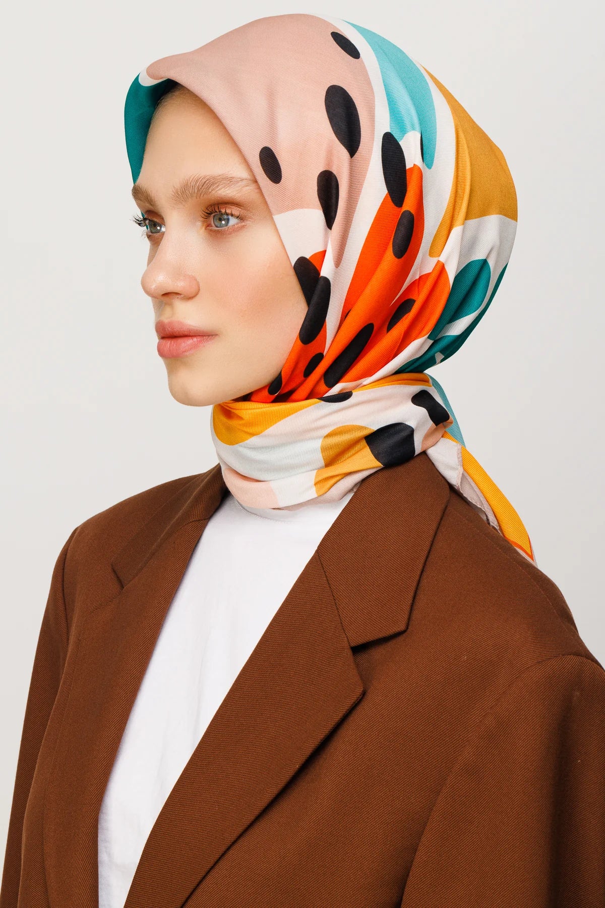 Bloom Desen Dijital Soft Eşarp