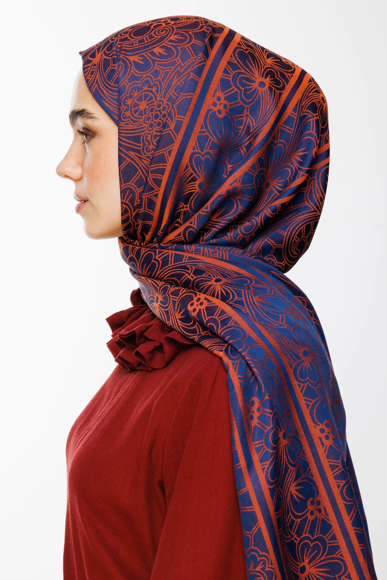 Lavin Desen Çift Taraflı Şal