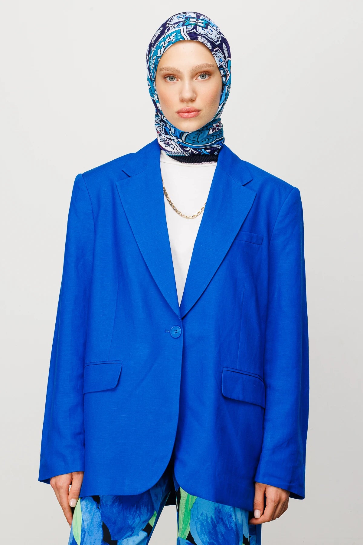 40 Yama Desen Pilise Eşarp