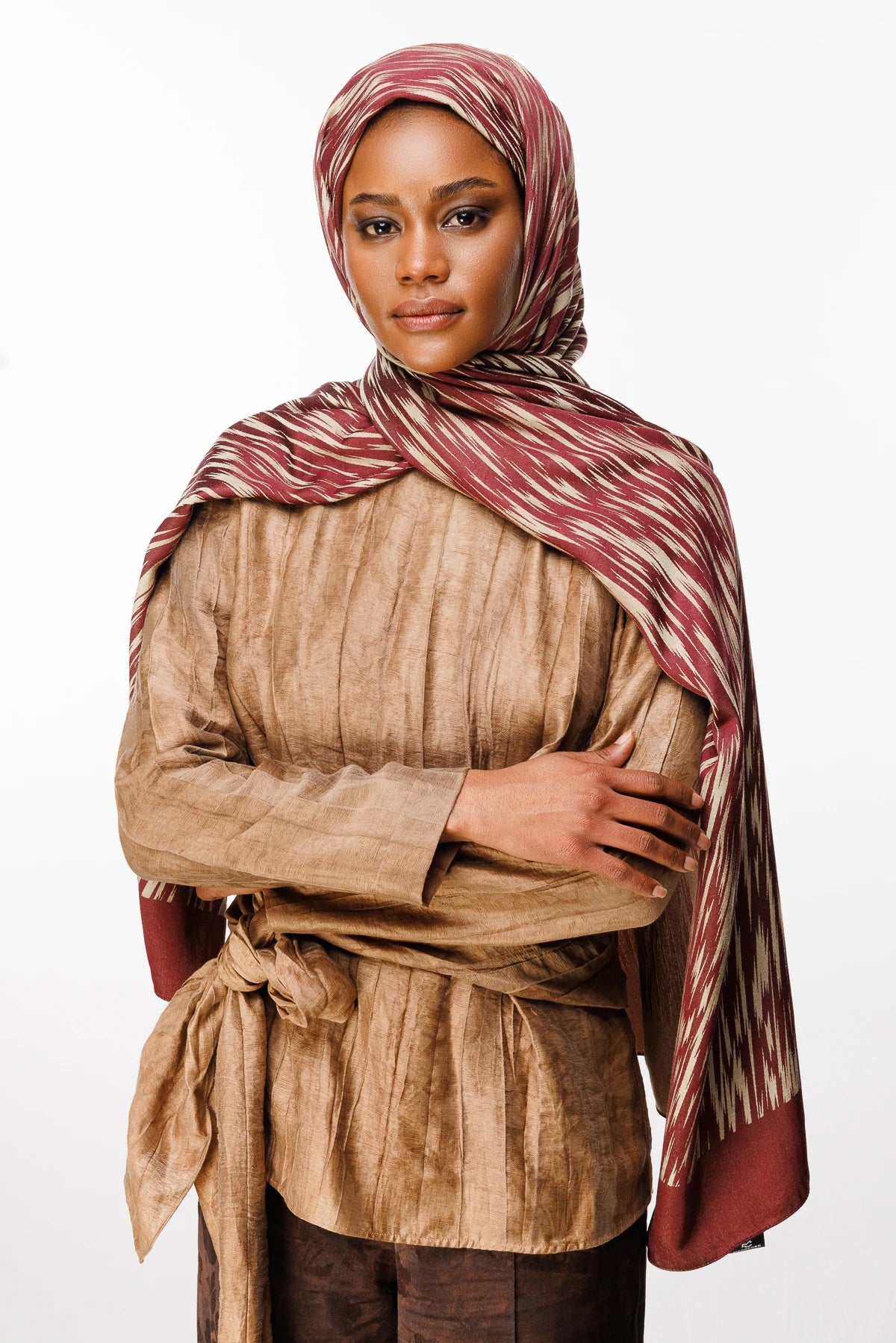 Selis Desen Çift Taraflı Şal