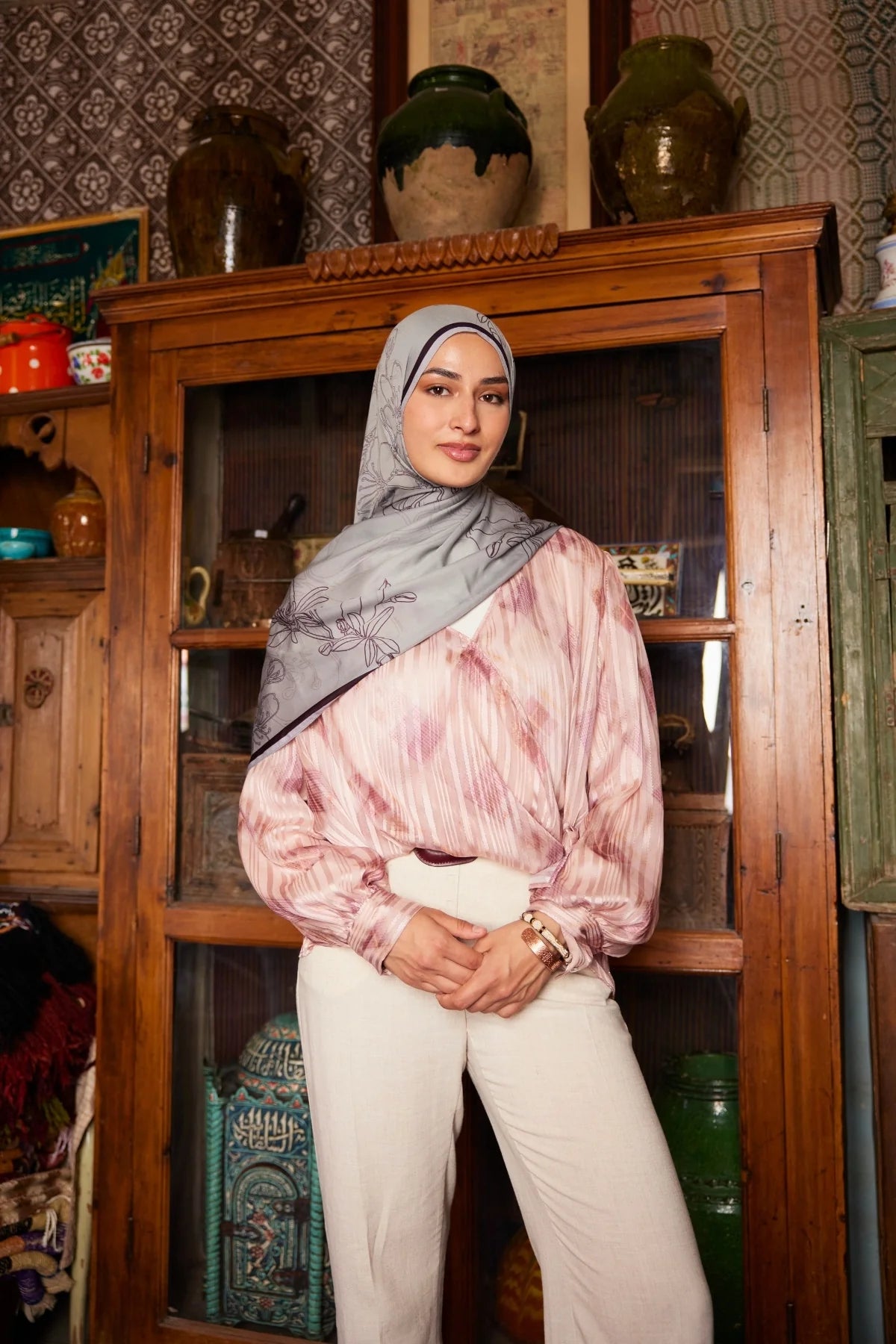 Yekta Desen Sakura İpek Şal