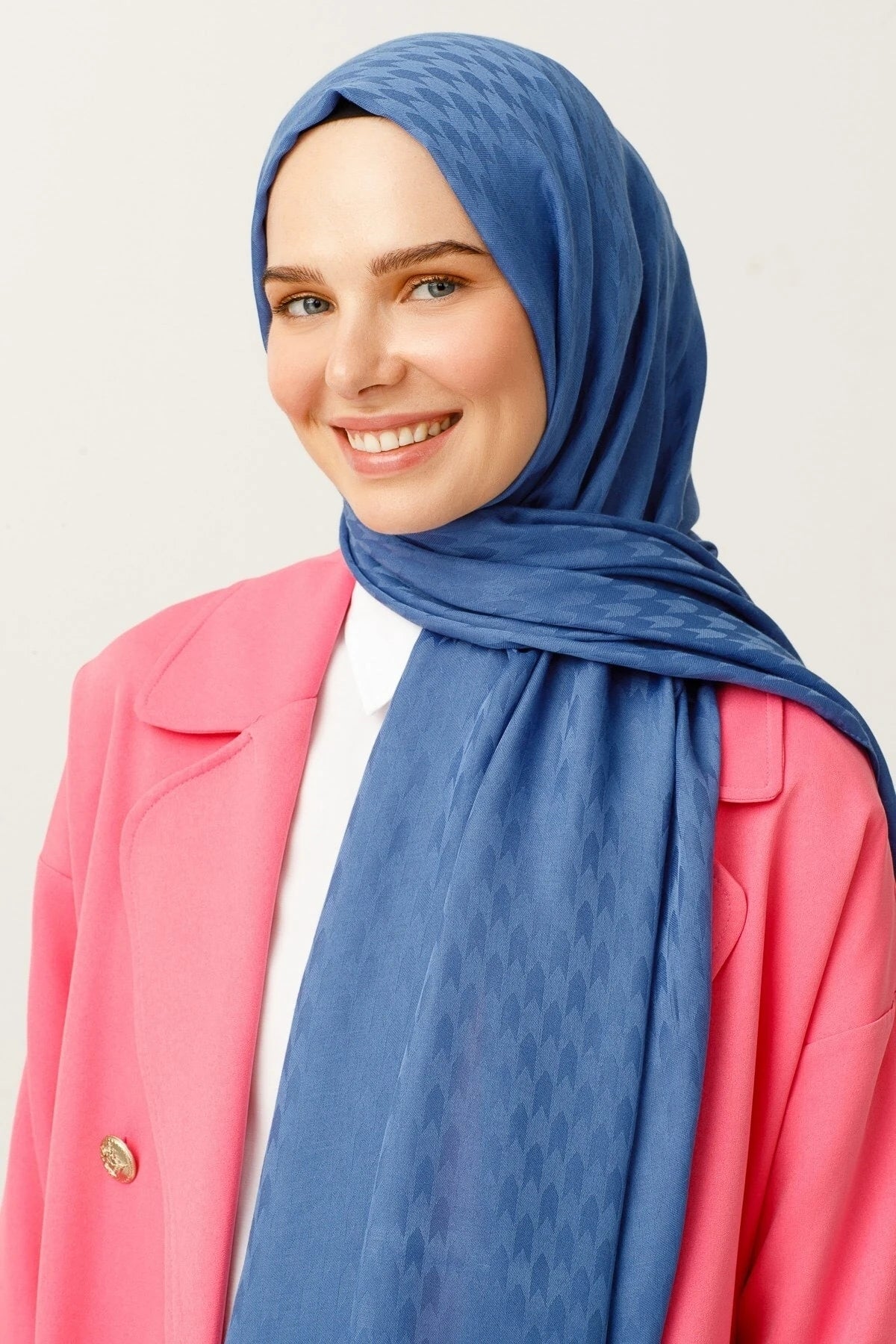 Kırlangıç Desen Pamuk Jakar Şal