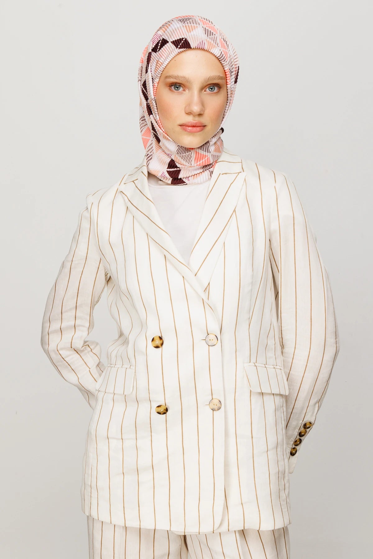 Prizma Desen Pilise Eşarp