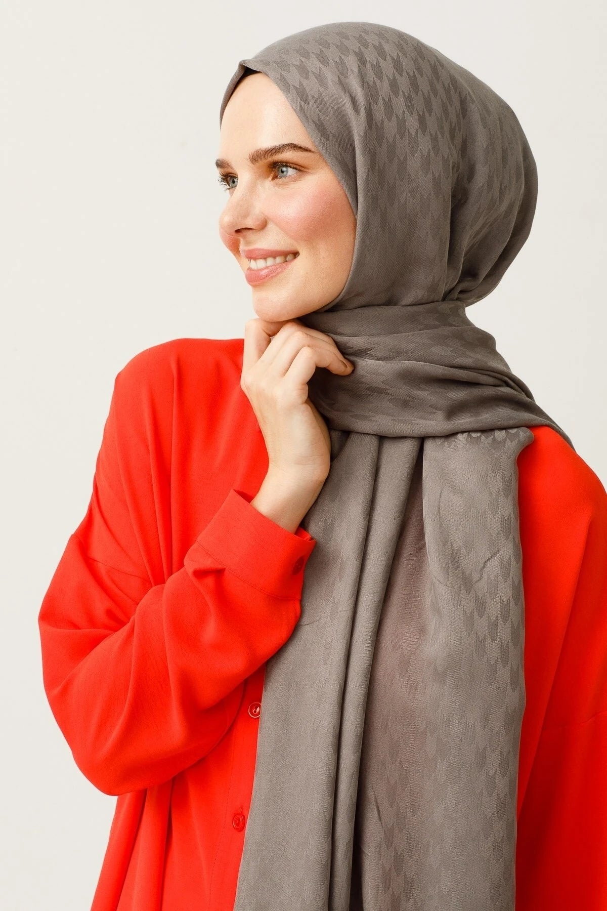 Kırlangıç Desen Pamuk Jakar Şal