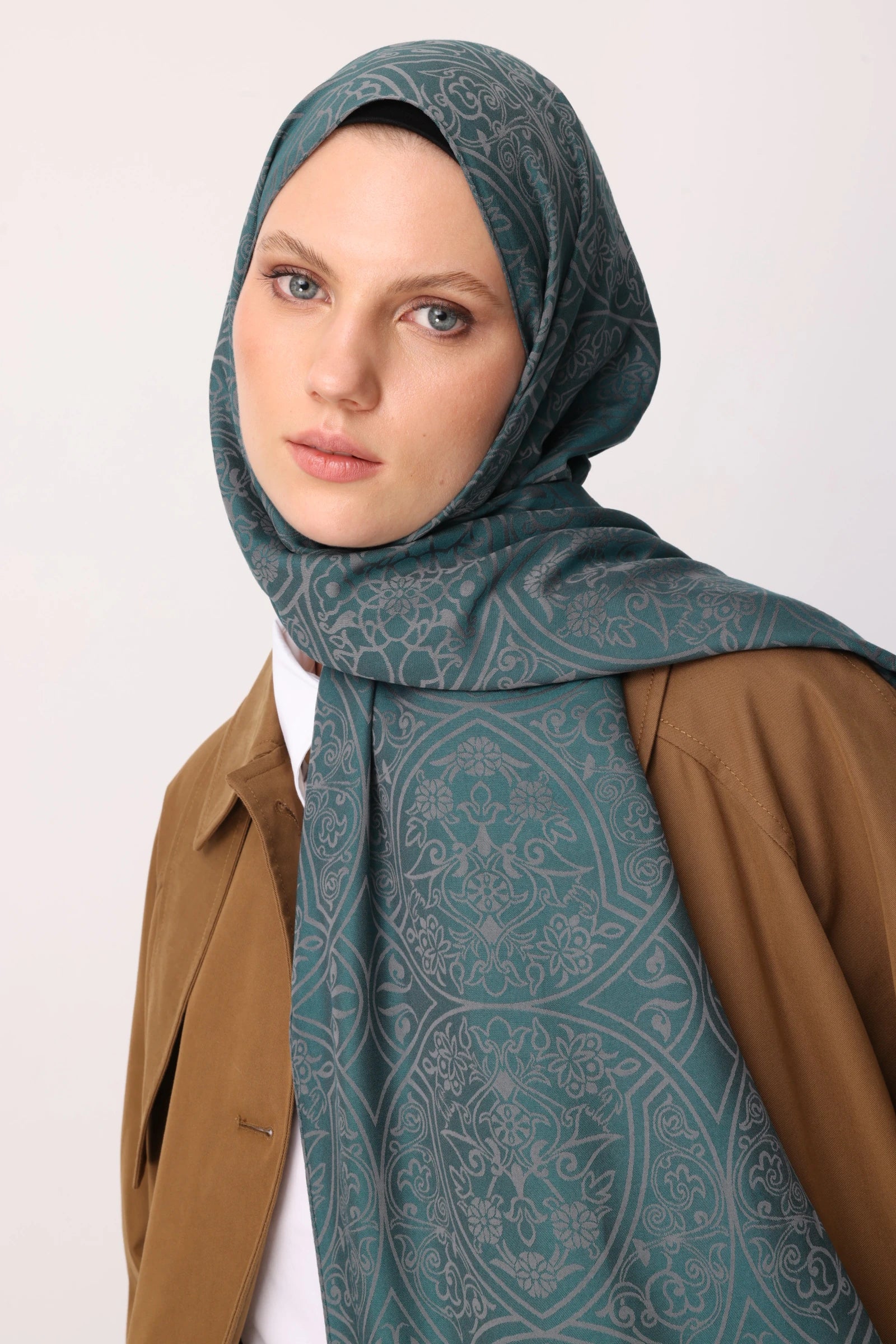 Morocco Desen Çift Taraflı Şal