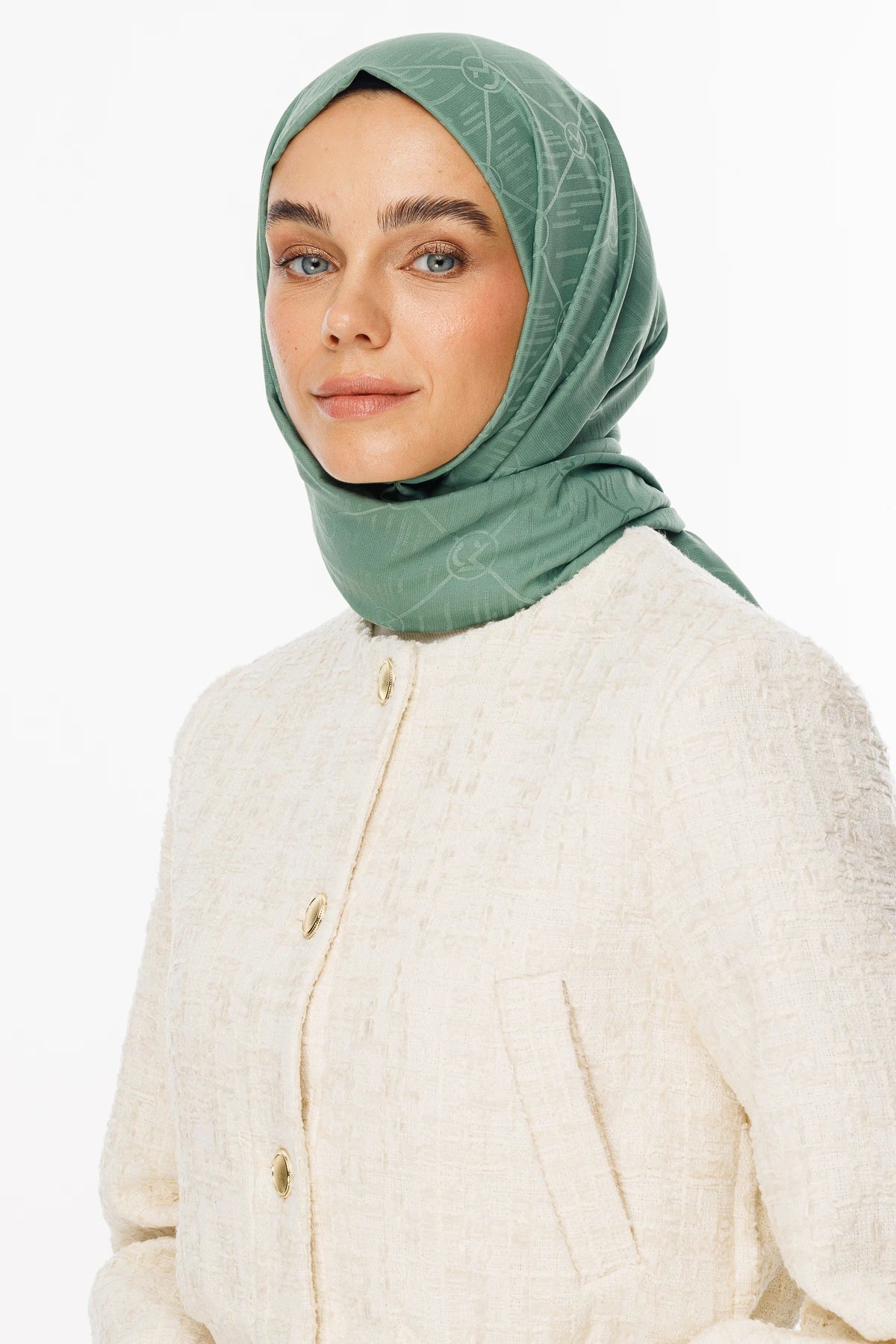 Moon Is Desen Jakar Şal