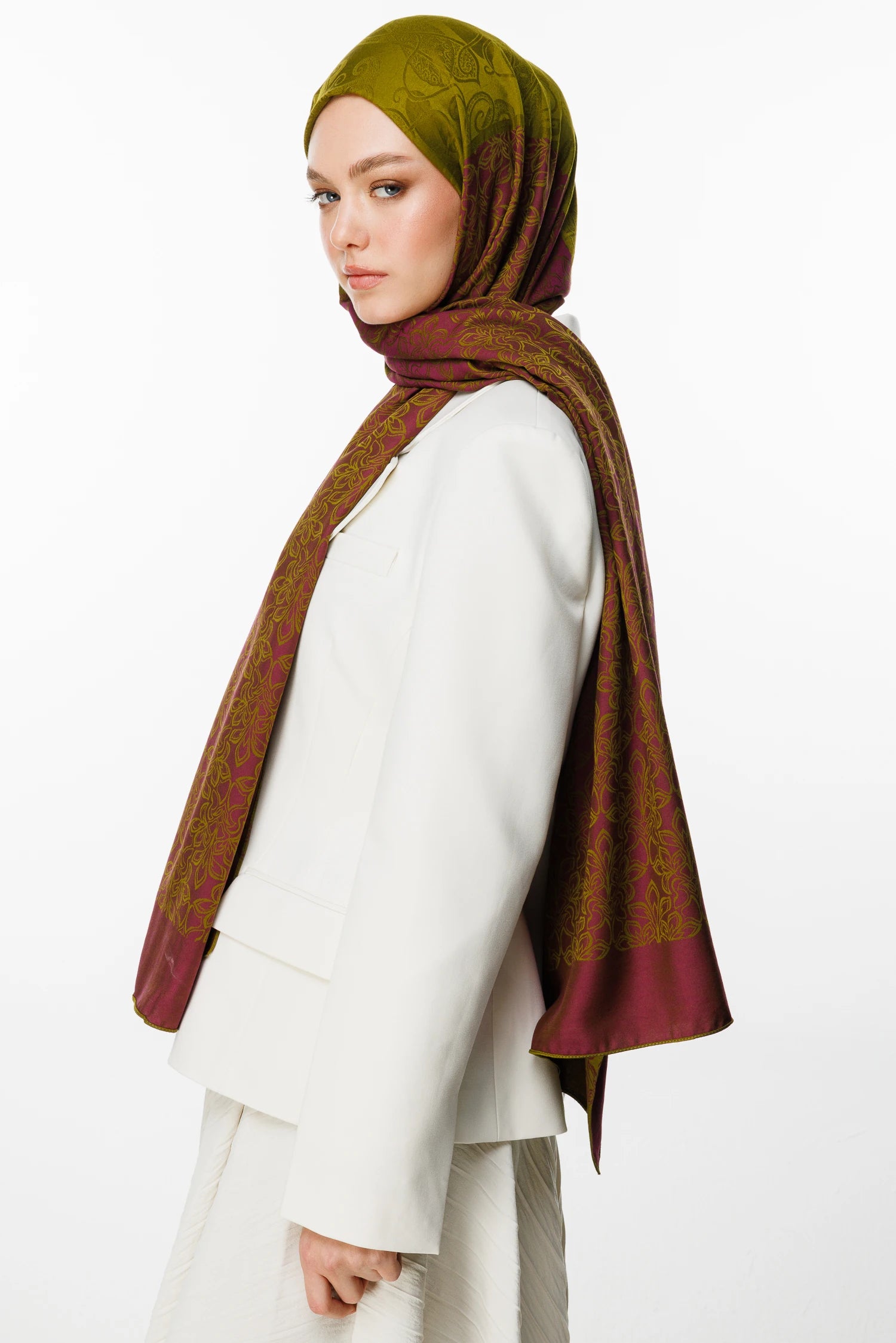 Nora Desen Çift Taraflı Şal