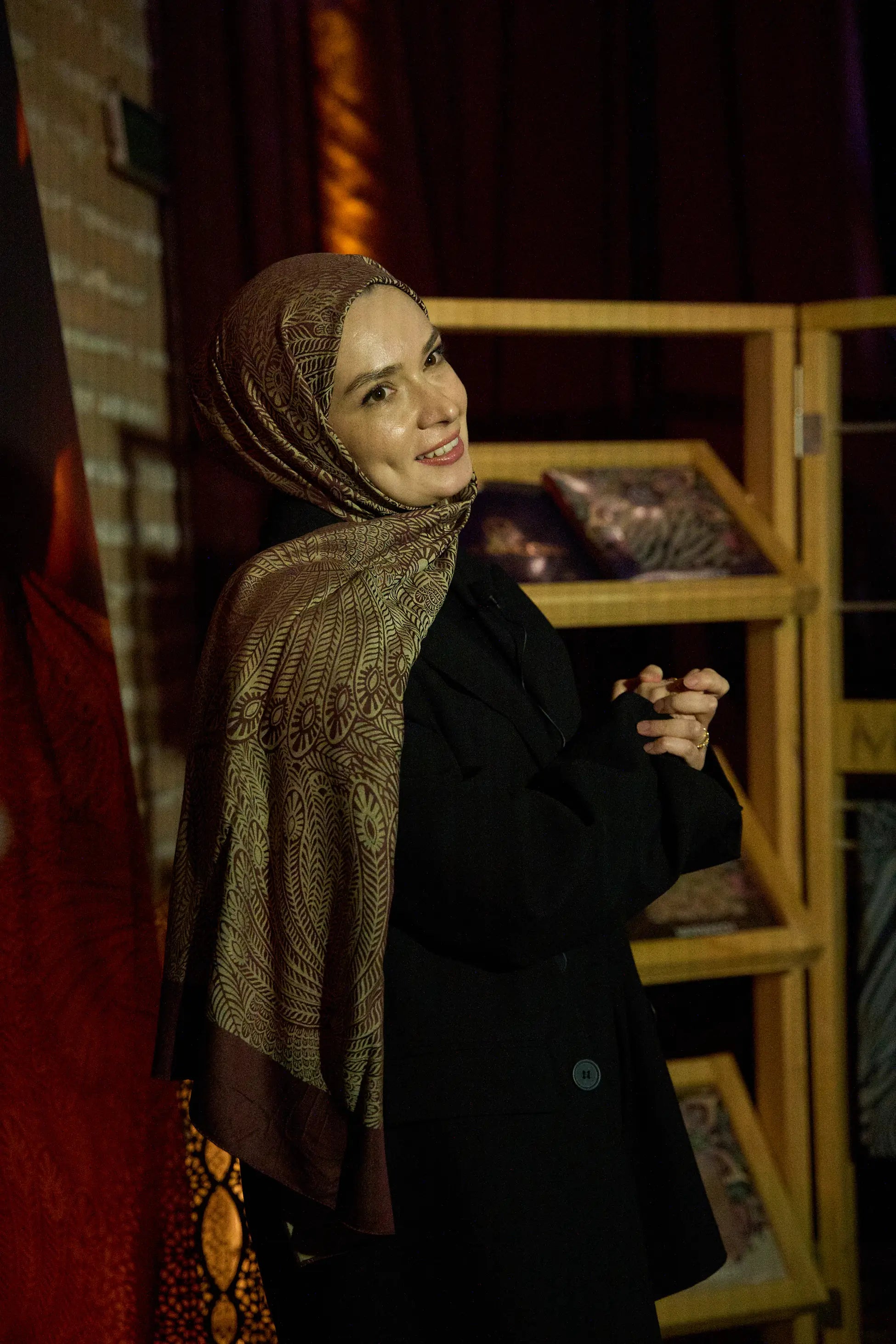 Mayra Desen Çift Taraflı Şal