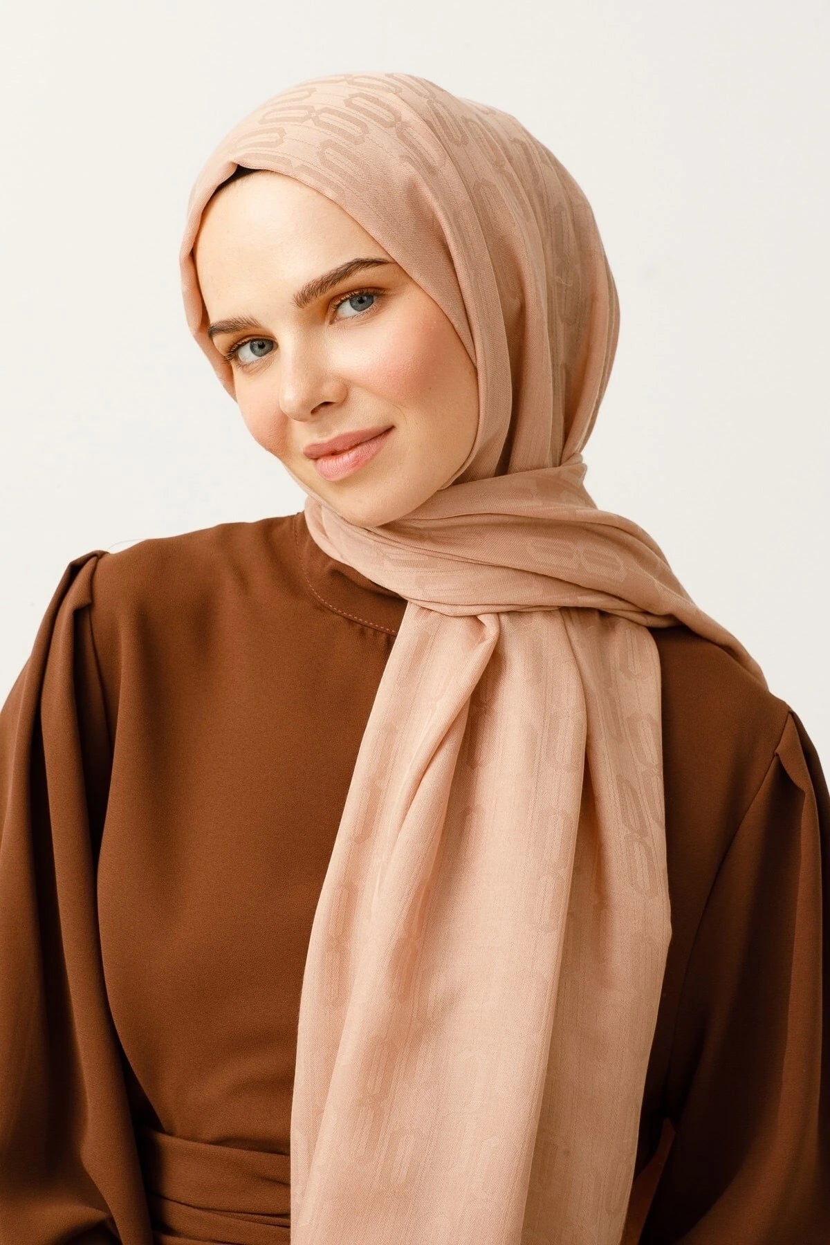 Zincir Desen Pamuk Jakar Şal