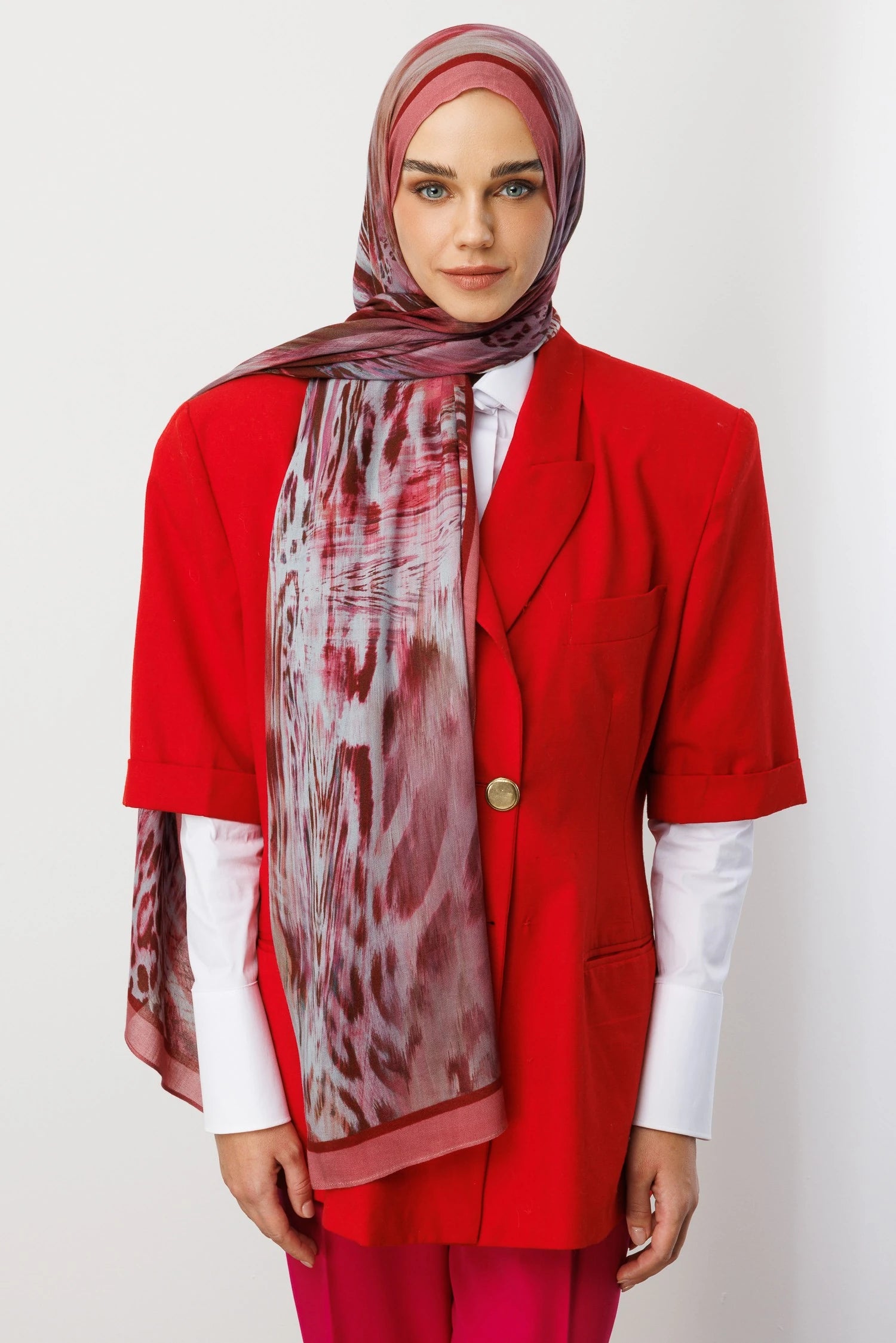 Leopar Desen Rami Şal