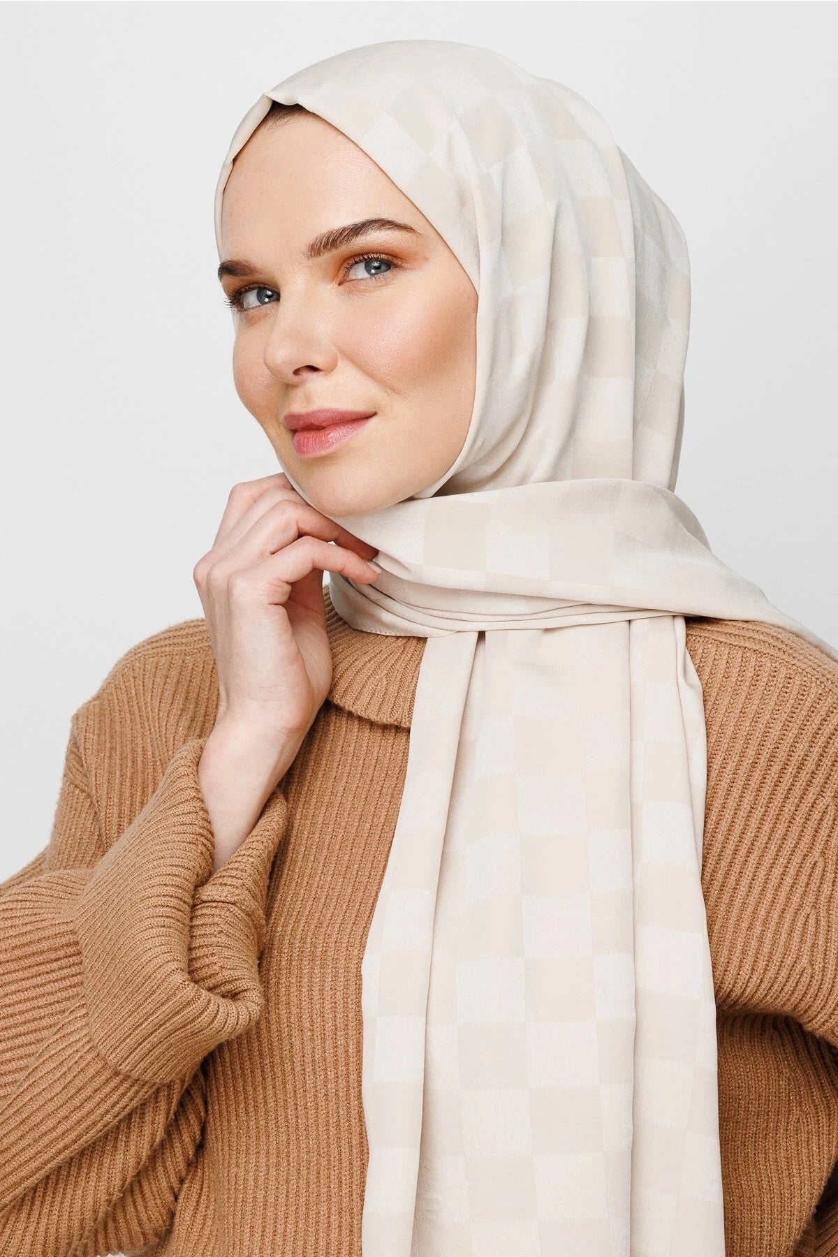 Dama Desen İpeksi Jakar Şal