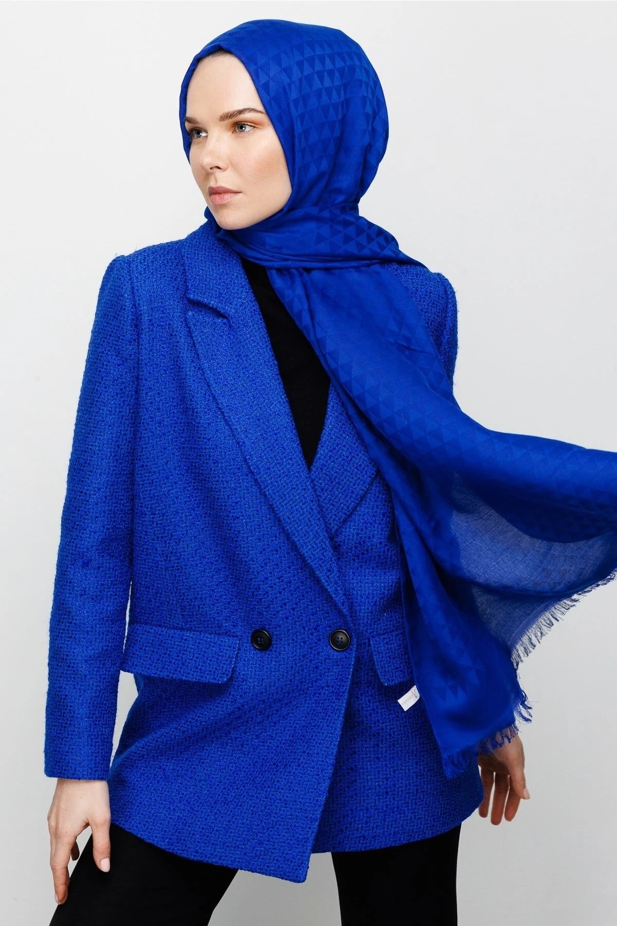 Prizma Desen Pamuk Jakar Şal