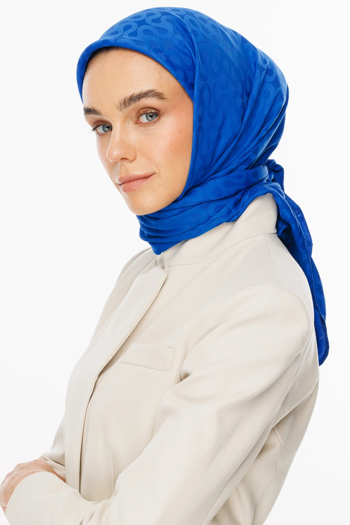 Moon Desen İpeksi Jakar Eşarp