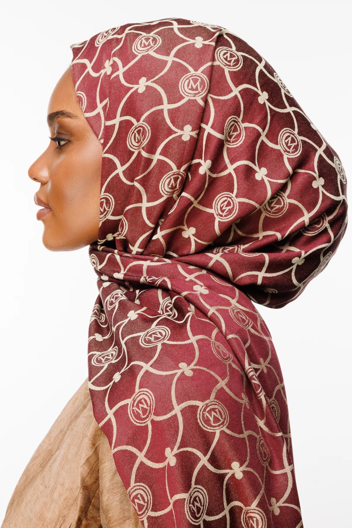 Marrakech Desen Çift Taraflı Şal