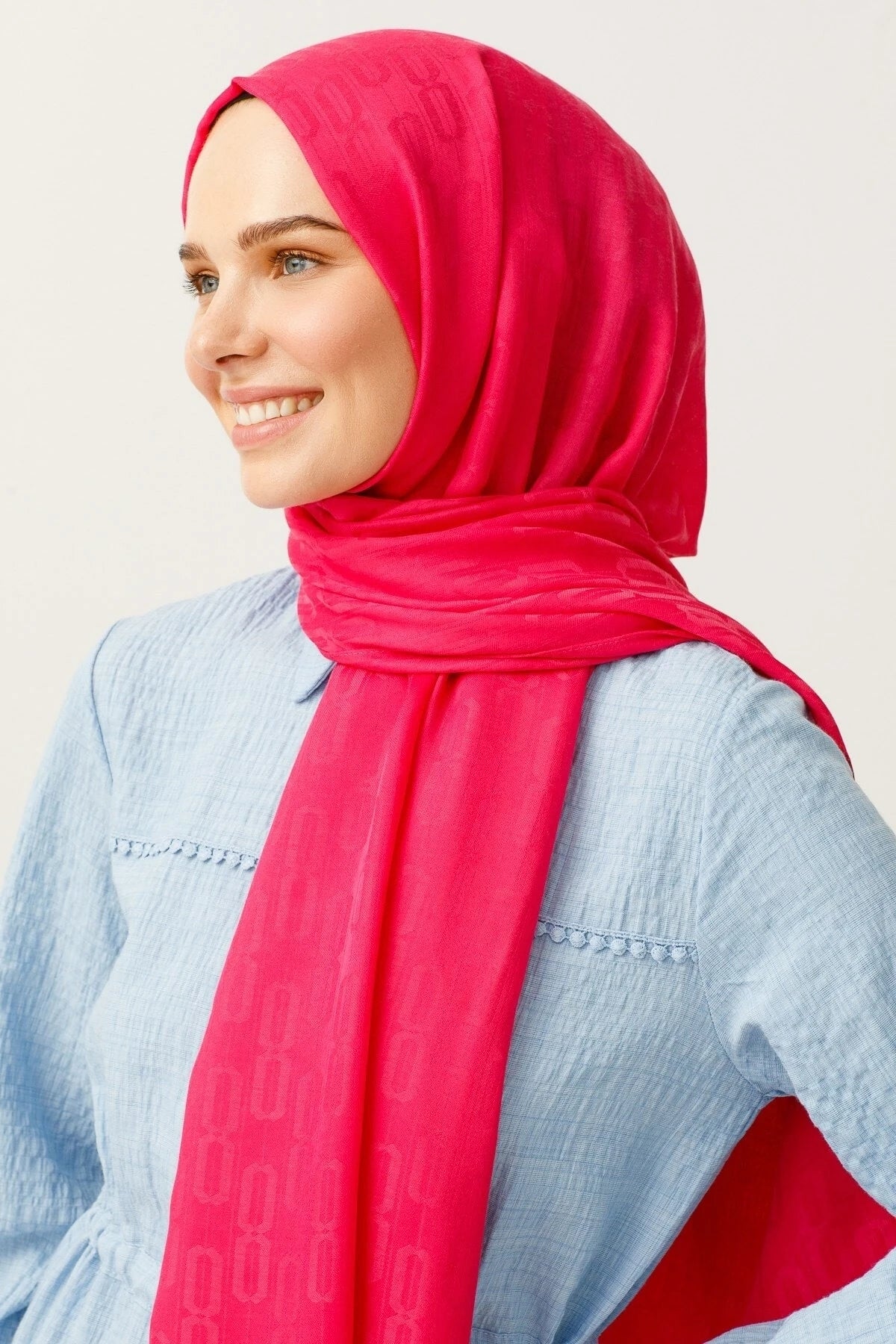 Zincir Desen Pamuk Jakar Şal