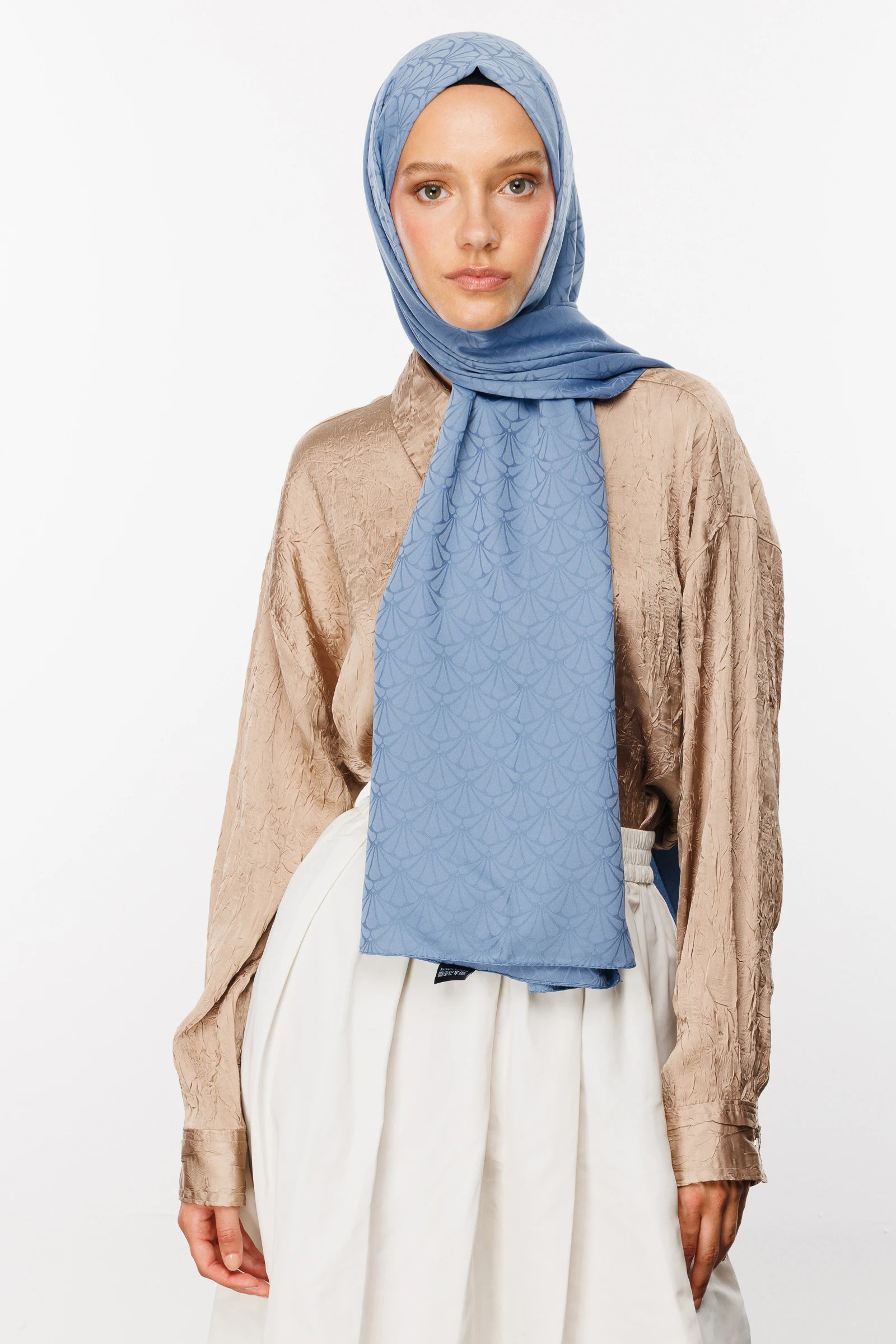 Lotus Desen İpeksi Jakar Şal