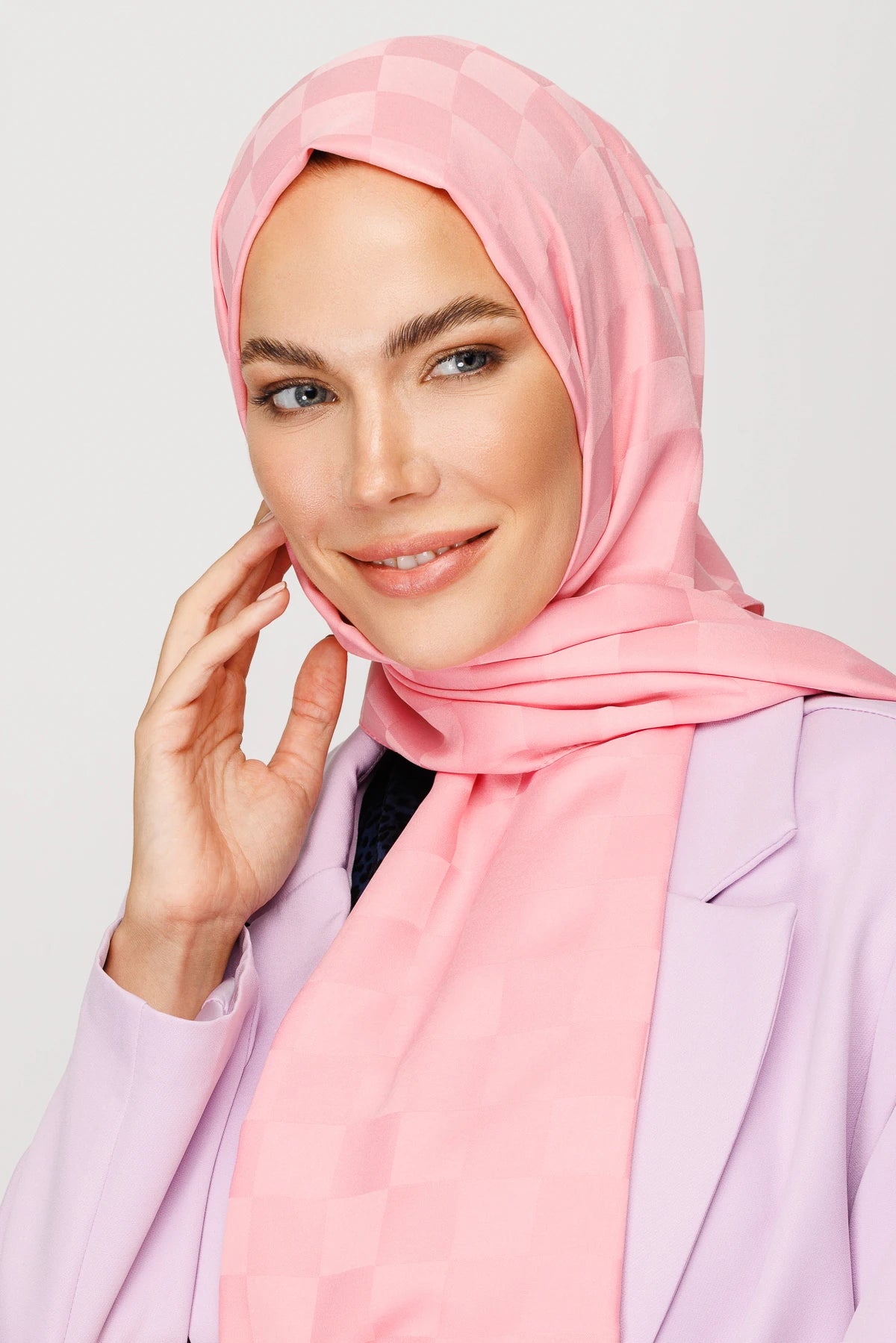 Dama Desen İpeksi Jakar Şal