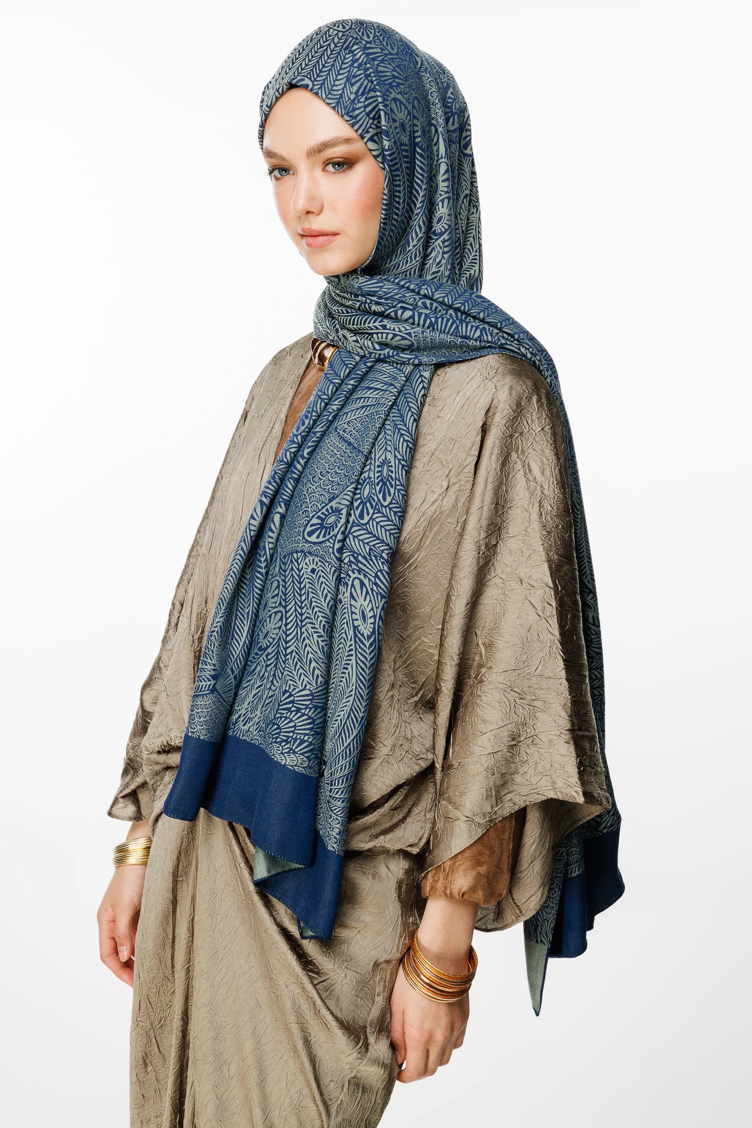 Mayra Desen Çift Taraflı Şal