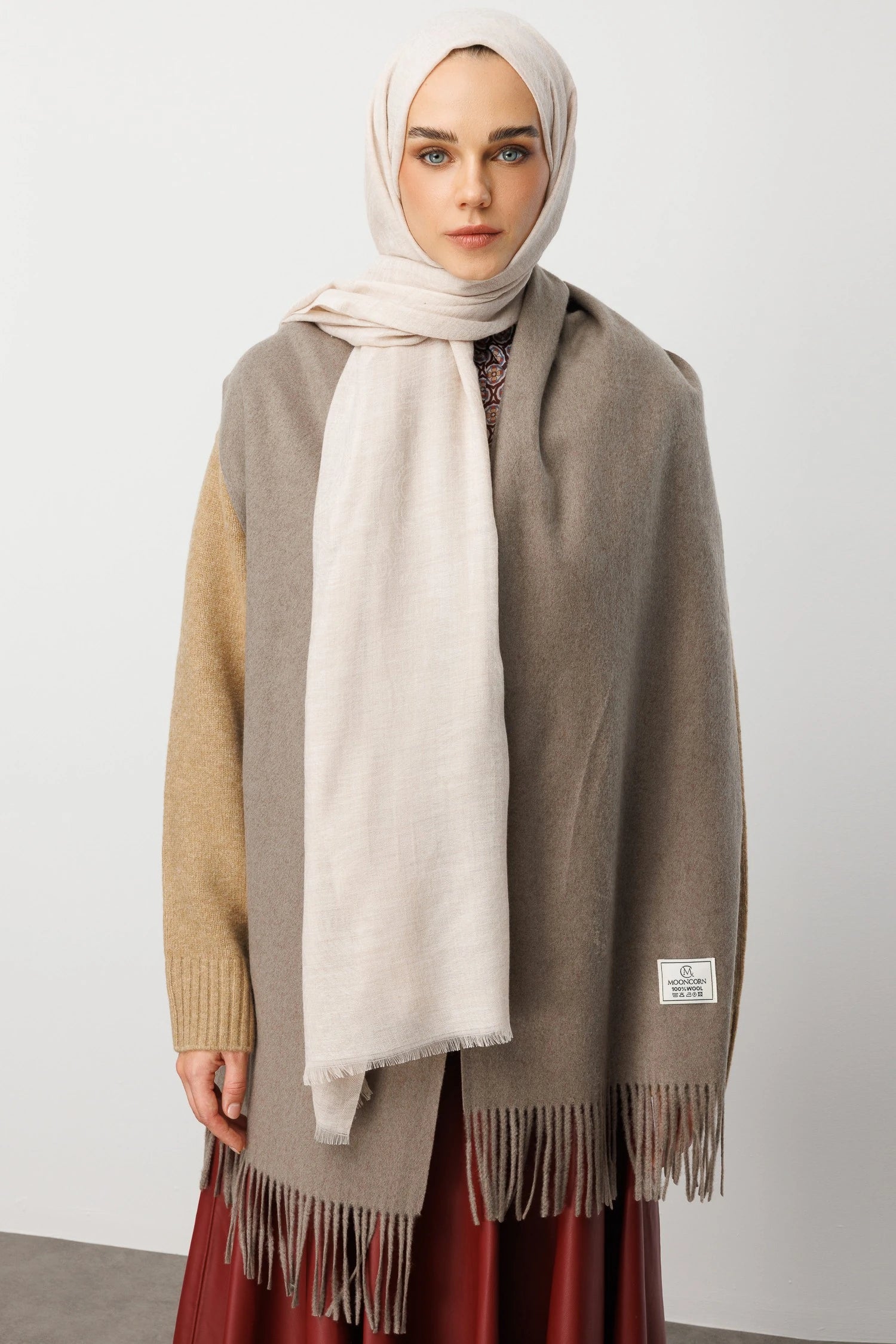 Rumi Desen Yün Kaşmir Şal