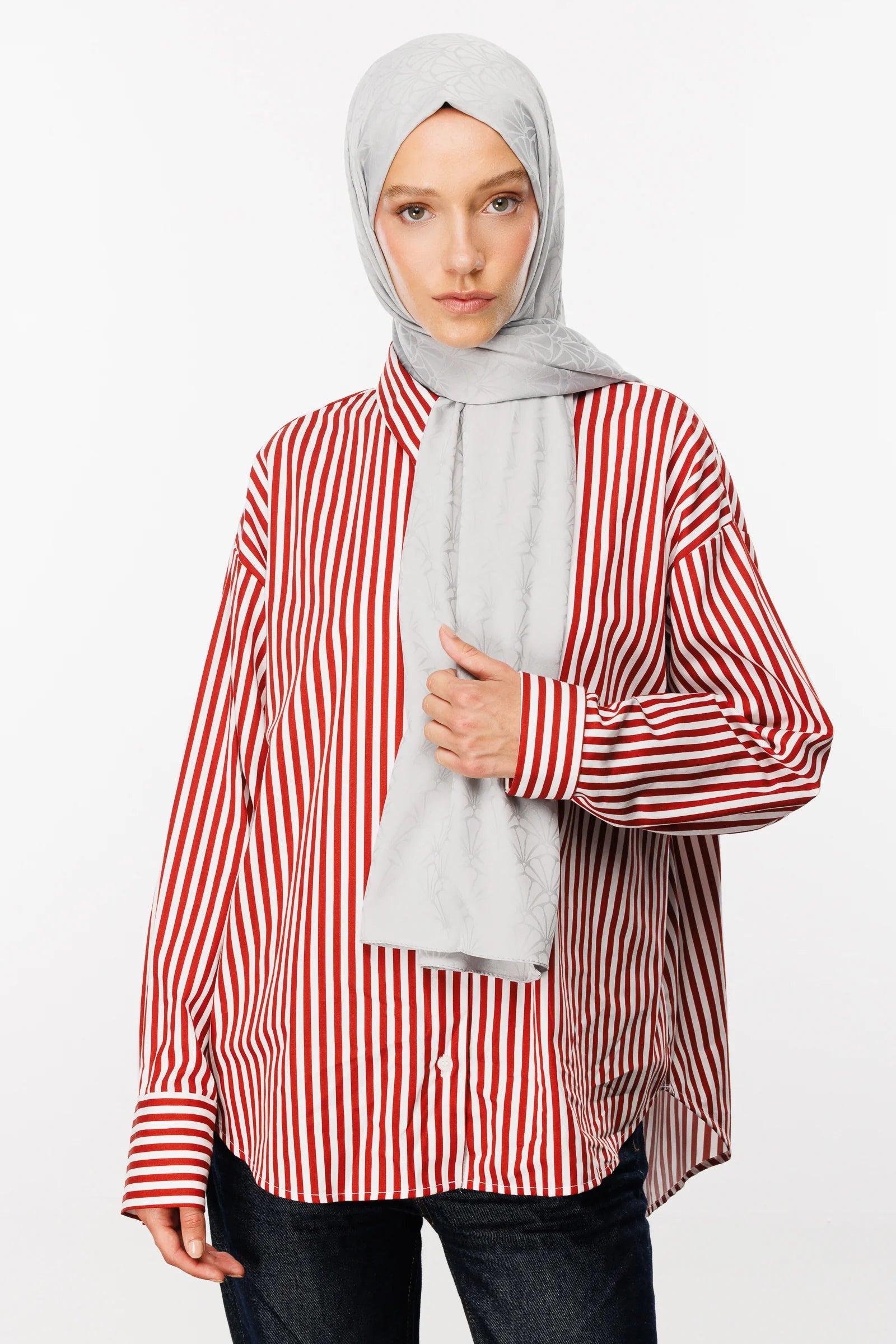 Lotus Desen İpeksi Jakar Şal