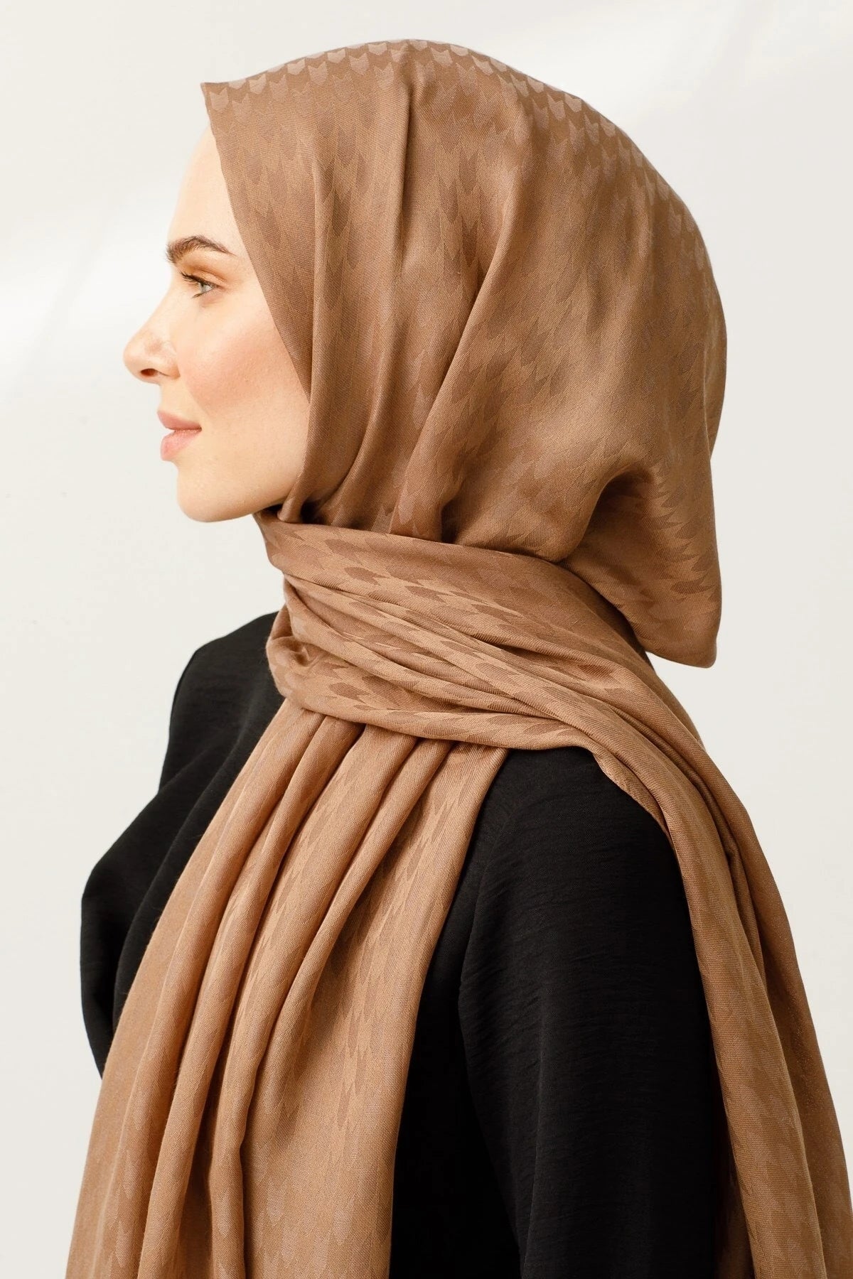 Kırlangıç Desen Pamuk Jakar Şal