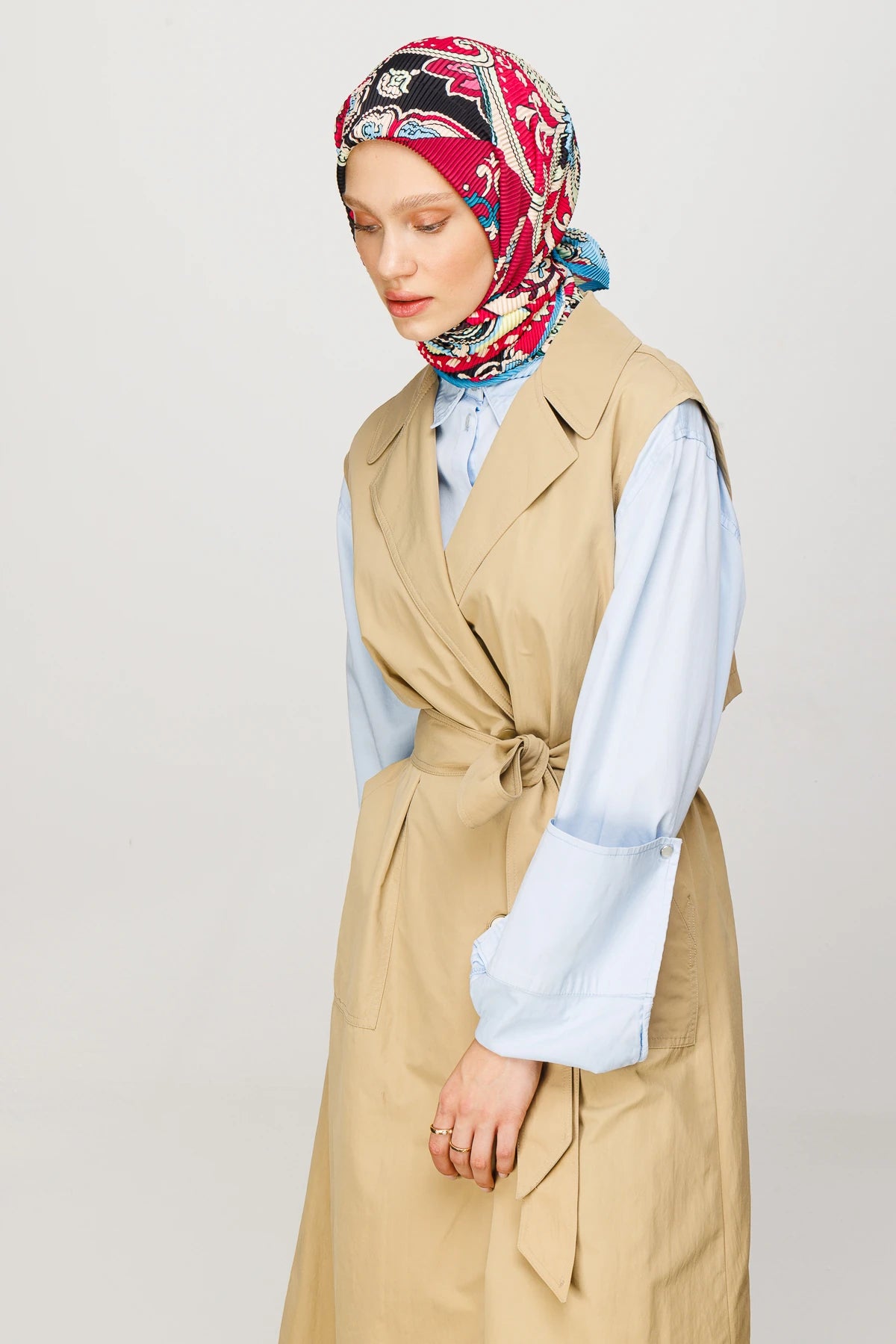 40 Yama Desen Pilise Eşarp