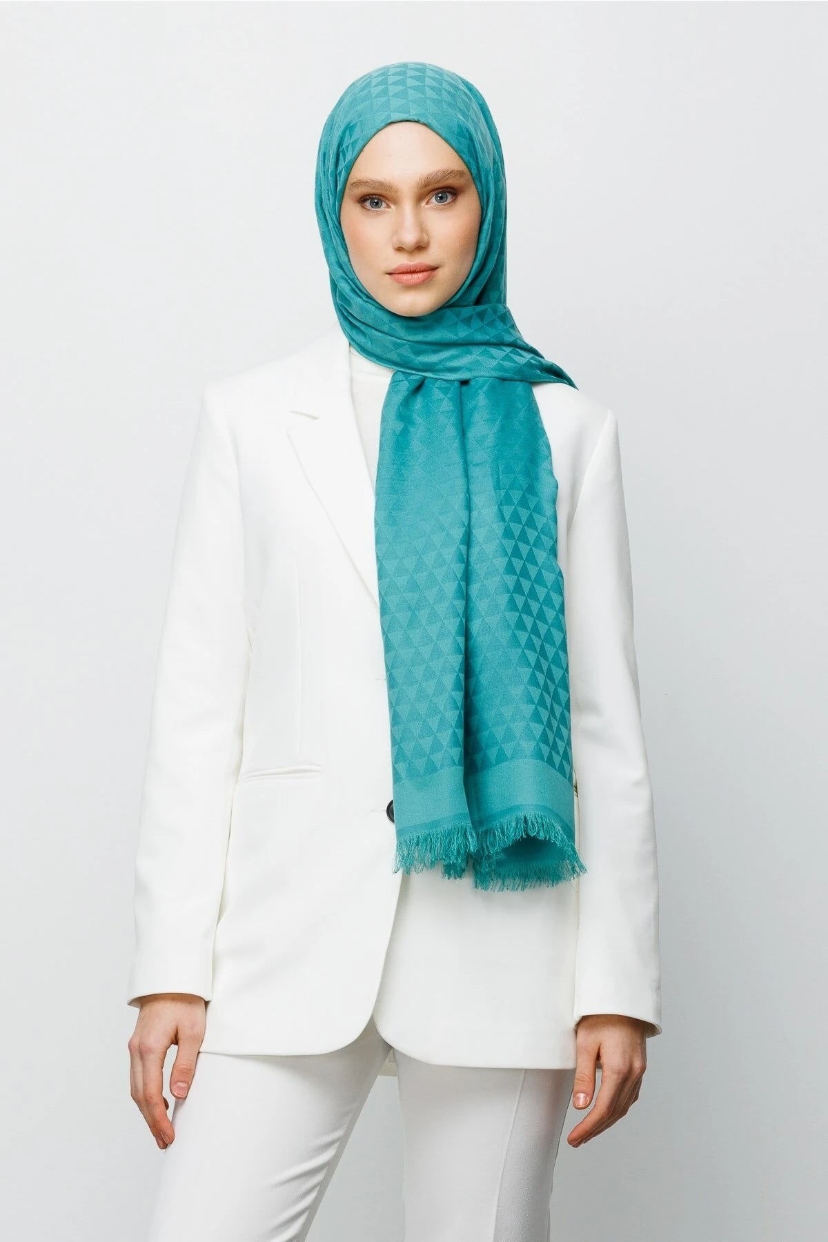 Prizma Desen Pamuk Jakar Şal