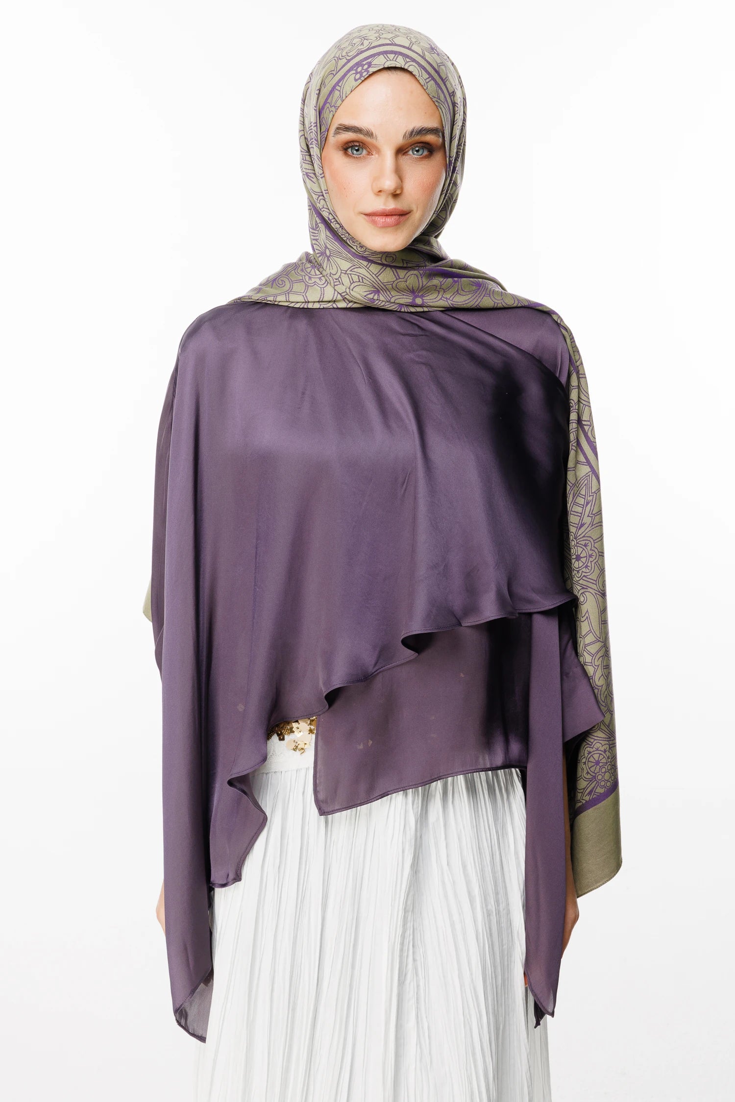 Lavin Desen Çift Taraflı Şal