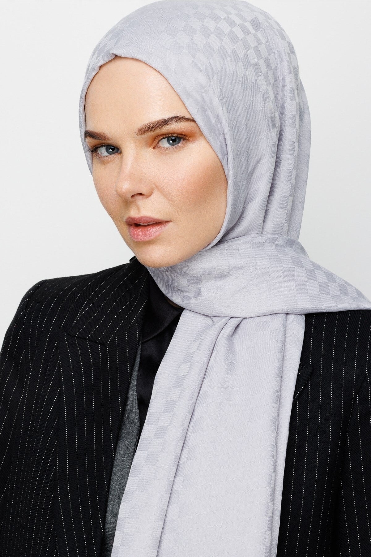 Kare Desen Pamuk Jakar Şal