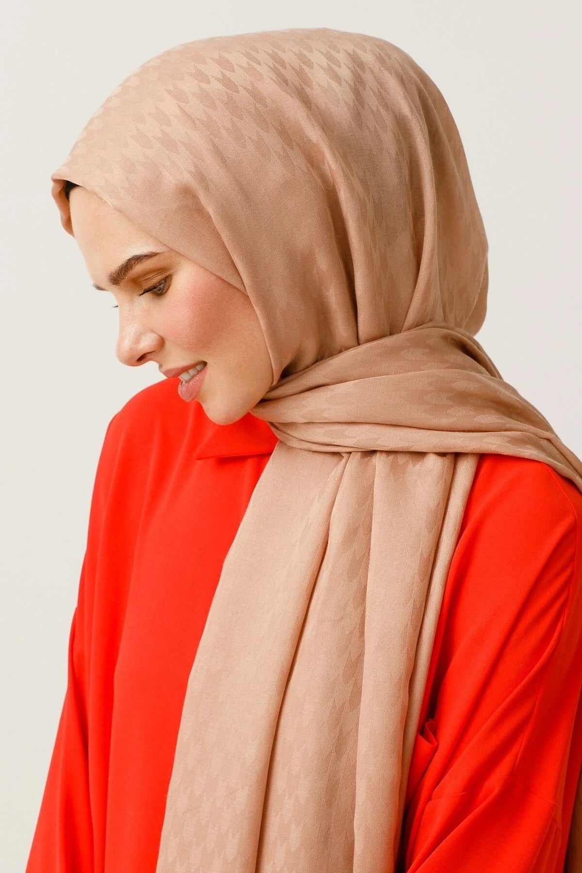 Kırlangıç Desen Pamuk Jakar Şal